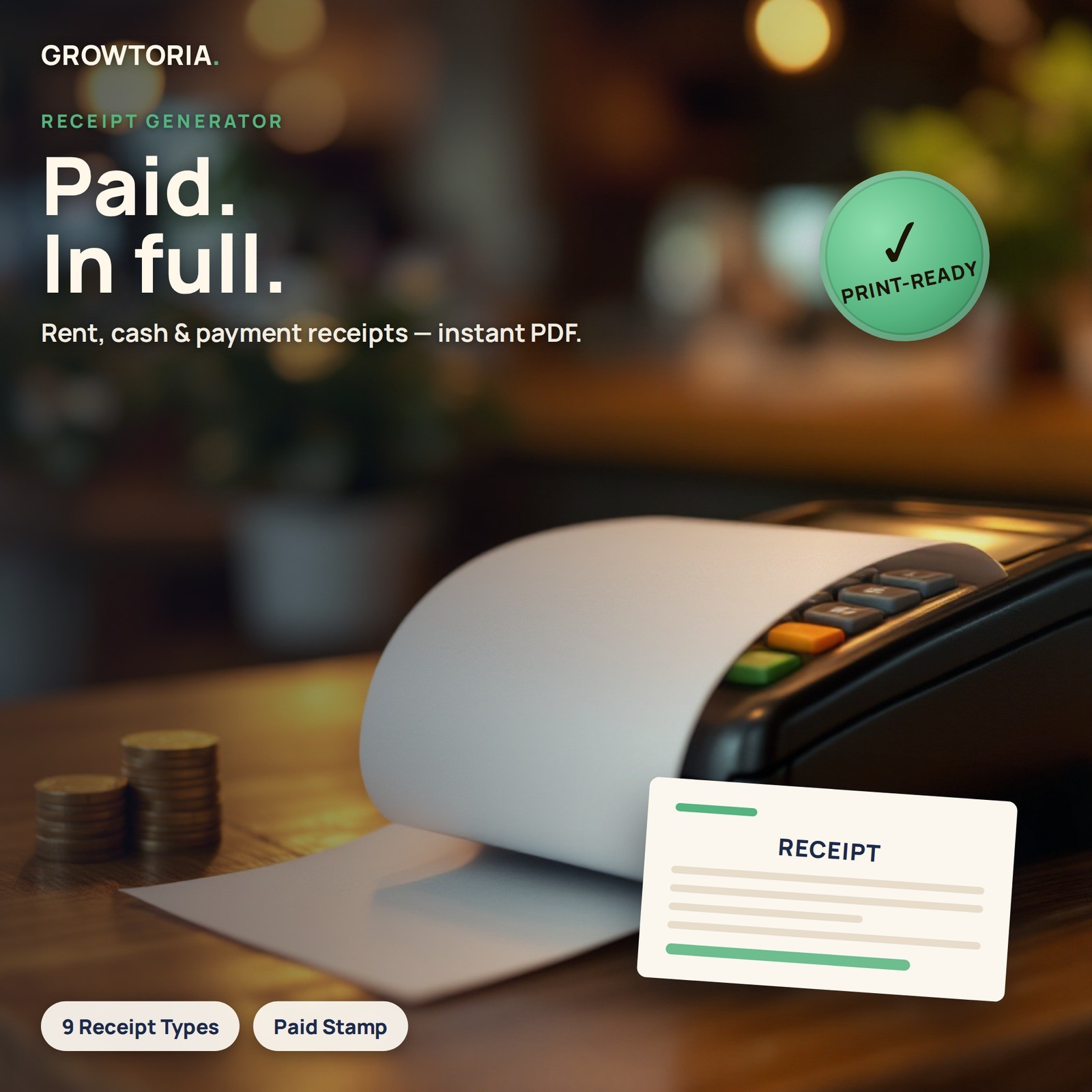 Receipt Generator Software Rent Cash Payment Receipt Maker App Landlord Business