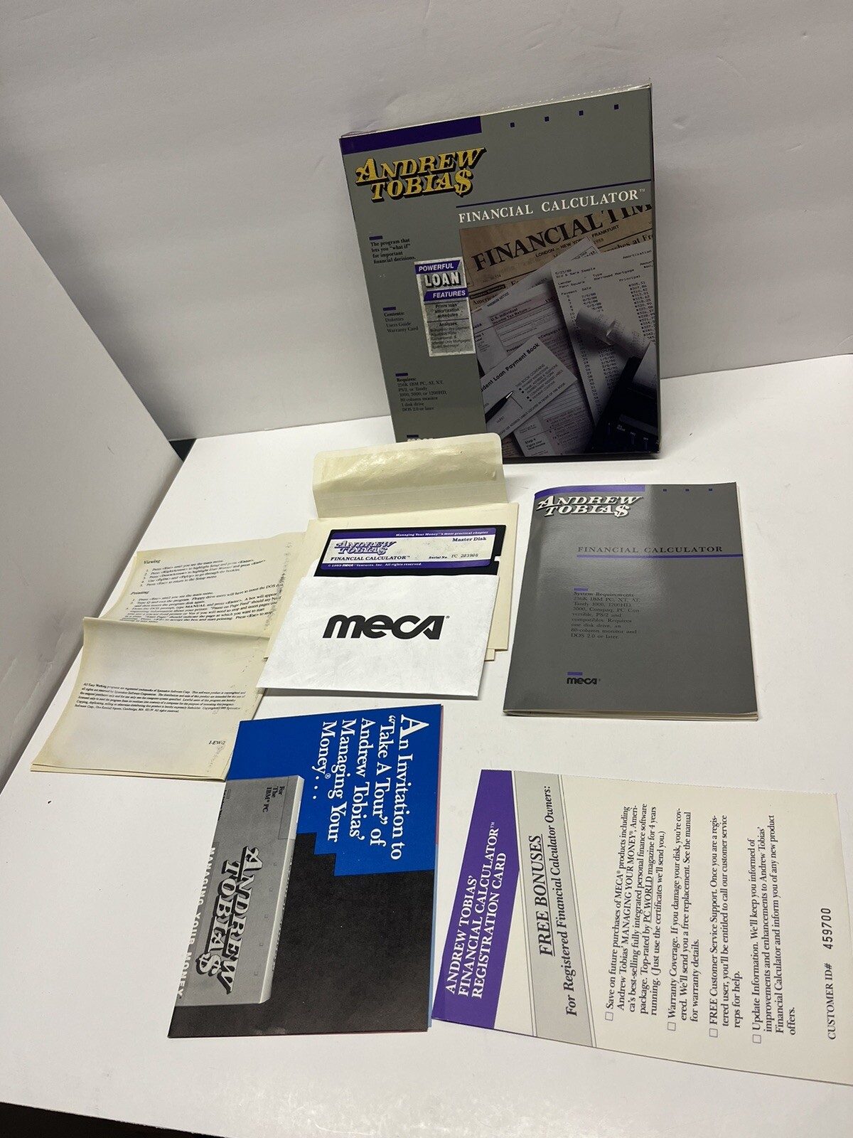 Andrew Tobia$ Financial Calculator Meca – Vintage 5.25 Floppy