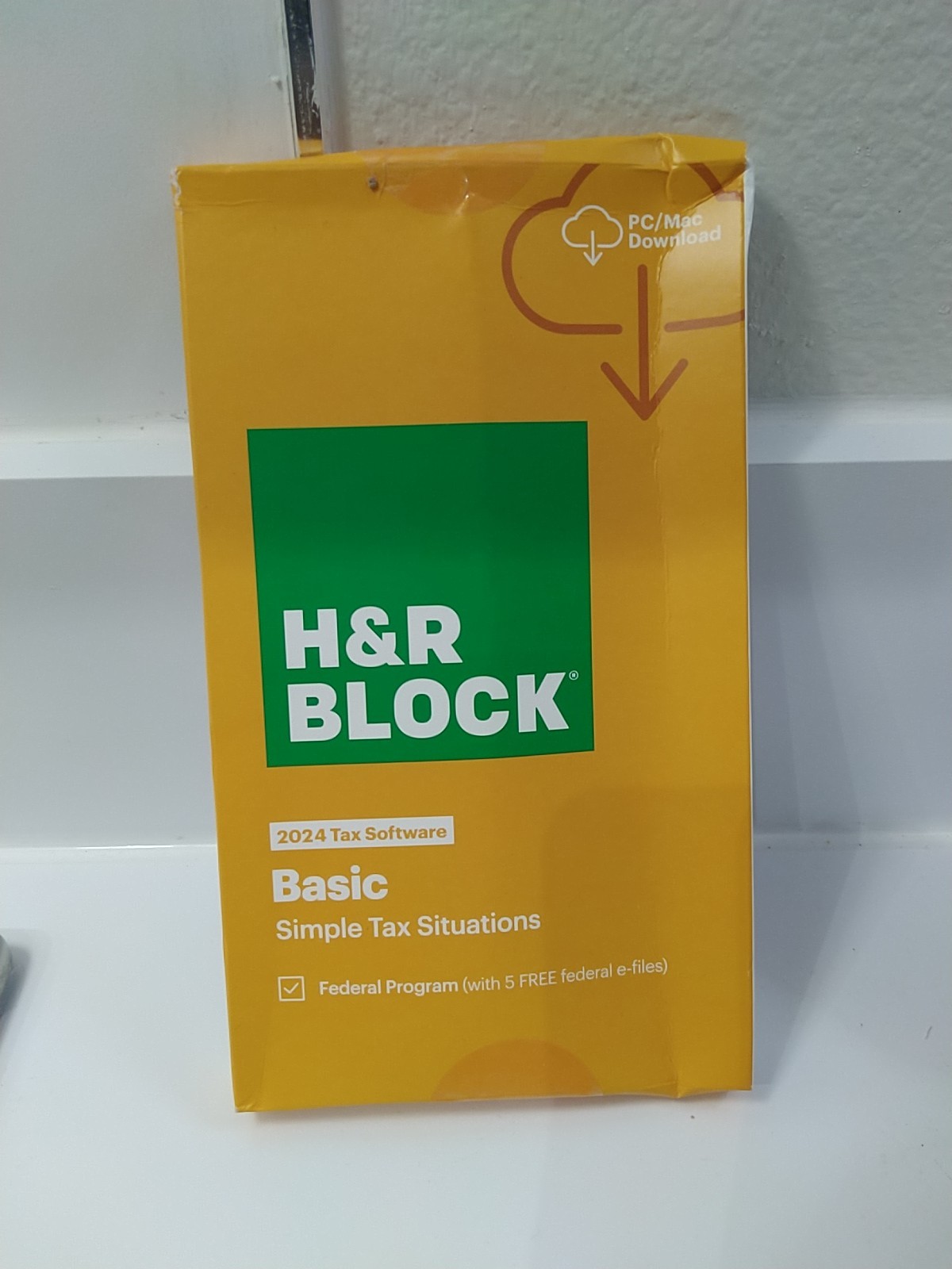 H & R Block Tax Software Basic Simple 2024 PC/MAC Download (CODE READ