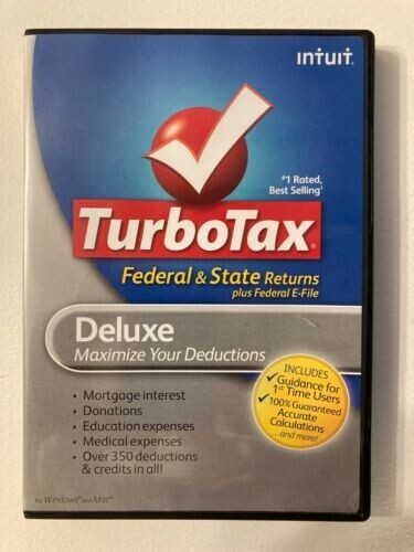 TurboTax Deluxe Federal & State. Tax Year 2010