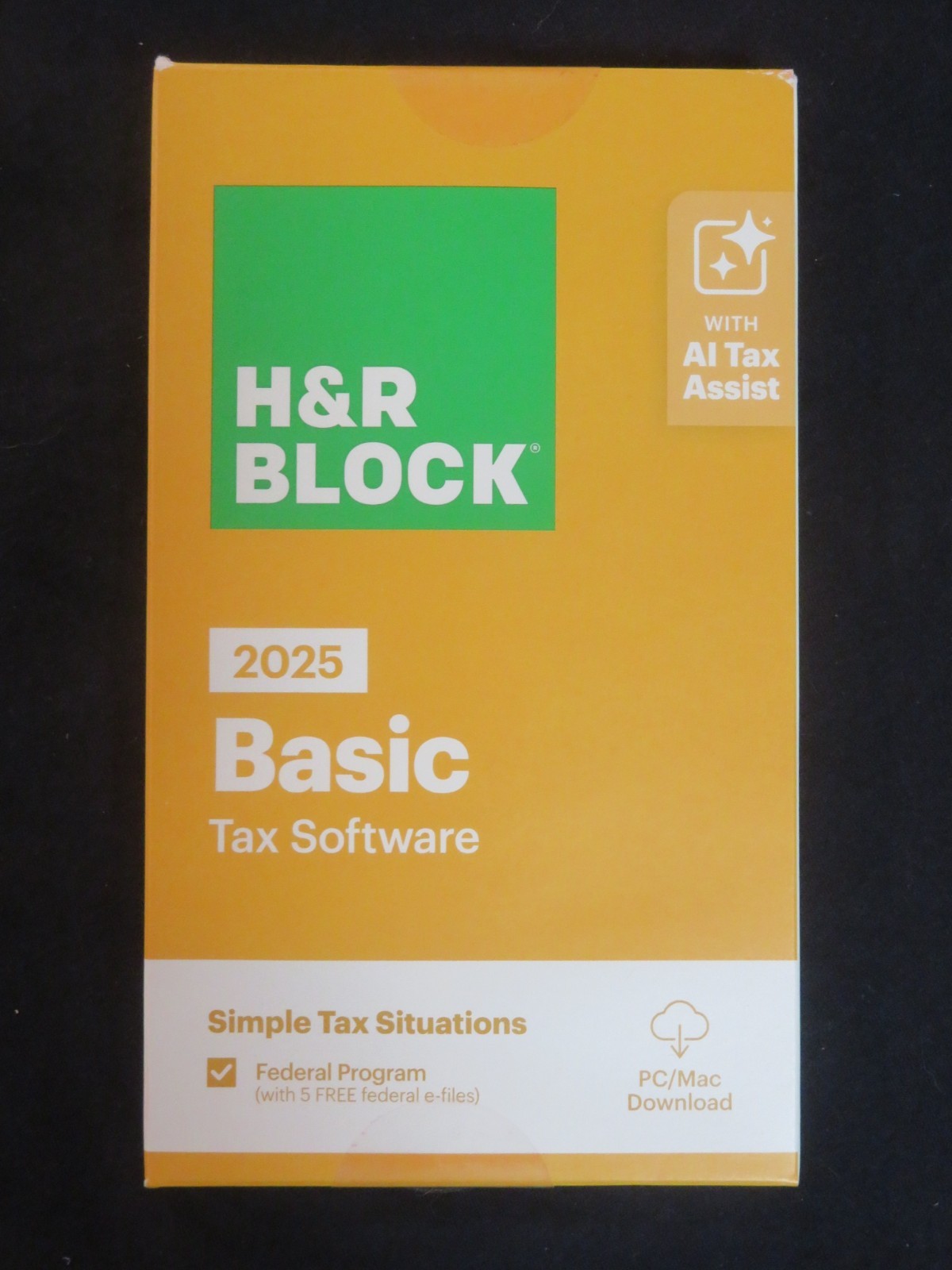 2025 H & R Block Basic Simple Tax Situations Software FAST AUTHENTIC DOWNLOAD