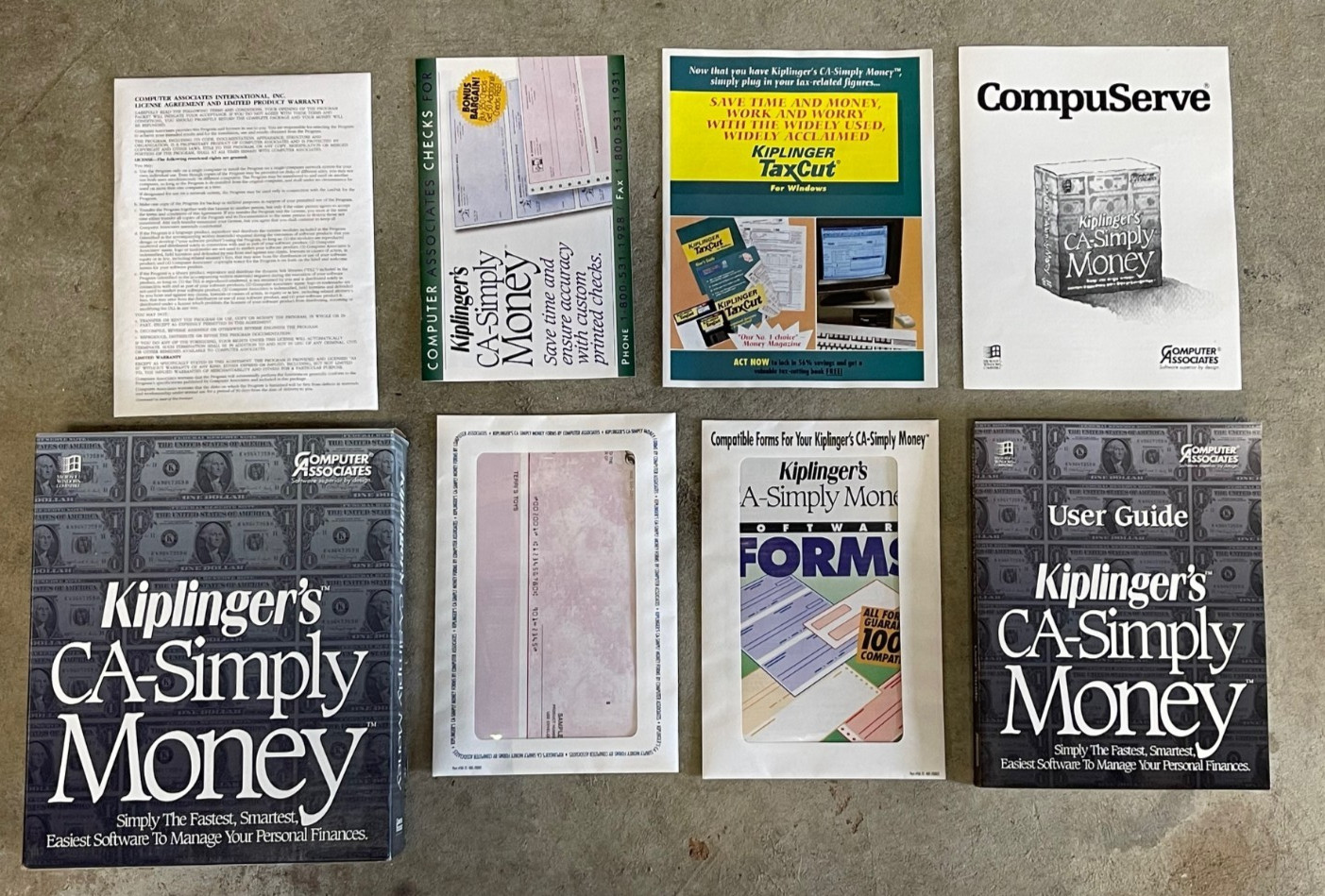 NEW OPEN BOX Kiplinger’s CA Simply Money Vintage Software for DOS Windows L@@K