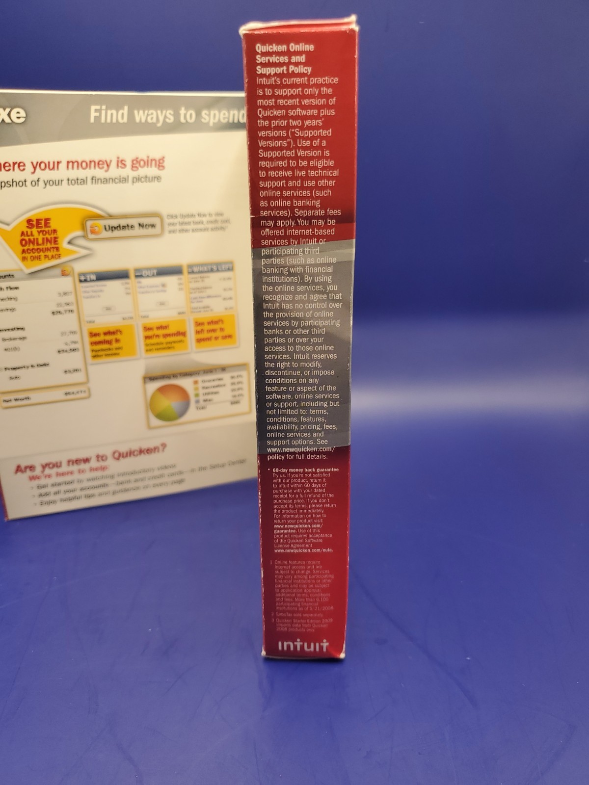 Intuit Quicken Deluxe 2009 Retail Box for Windows XP/VISTA New Sealed