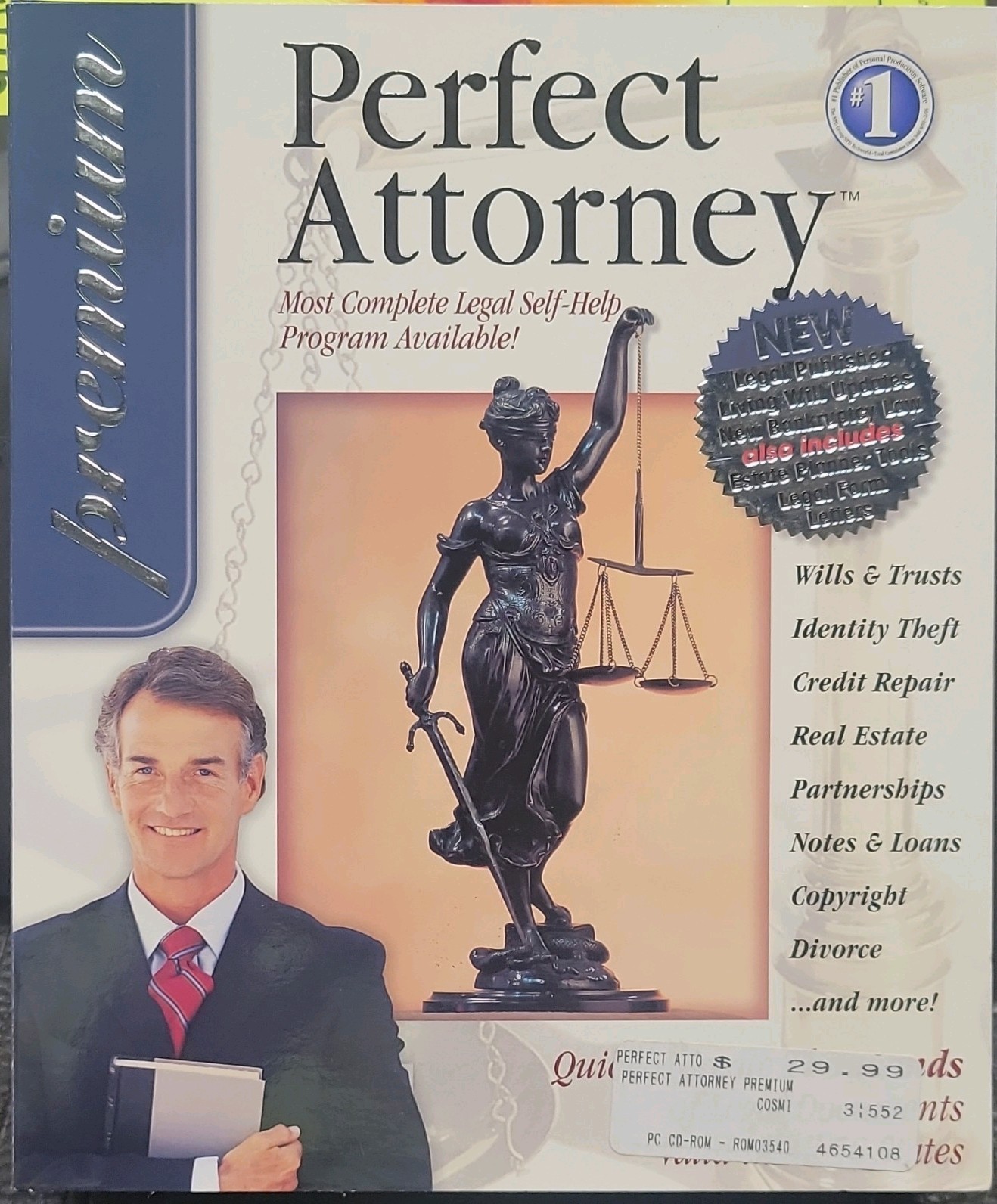 Perfect Attorney Premium Legal Self-Help Software CD-ROM PC English ROM03540