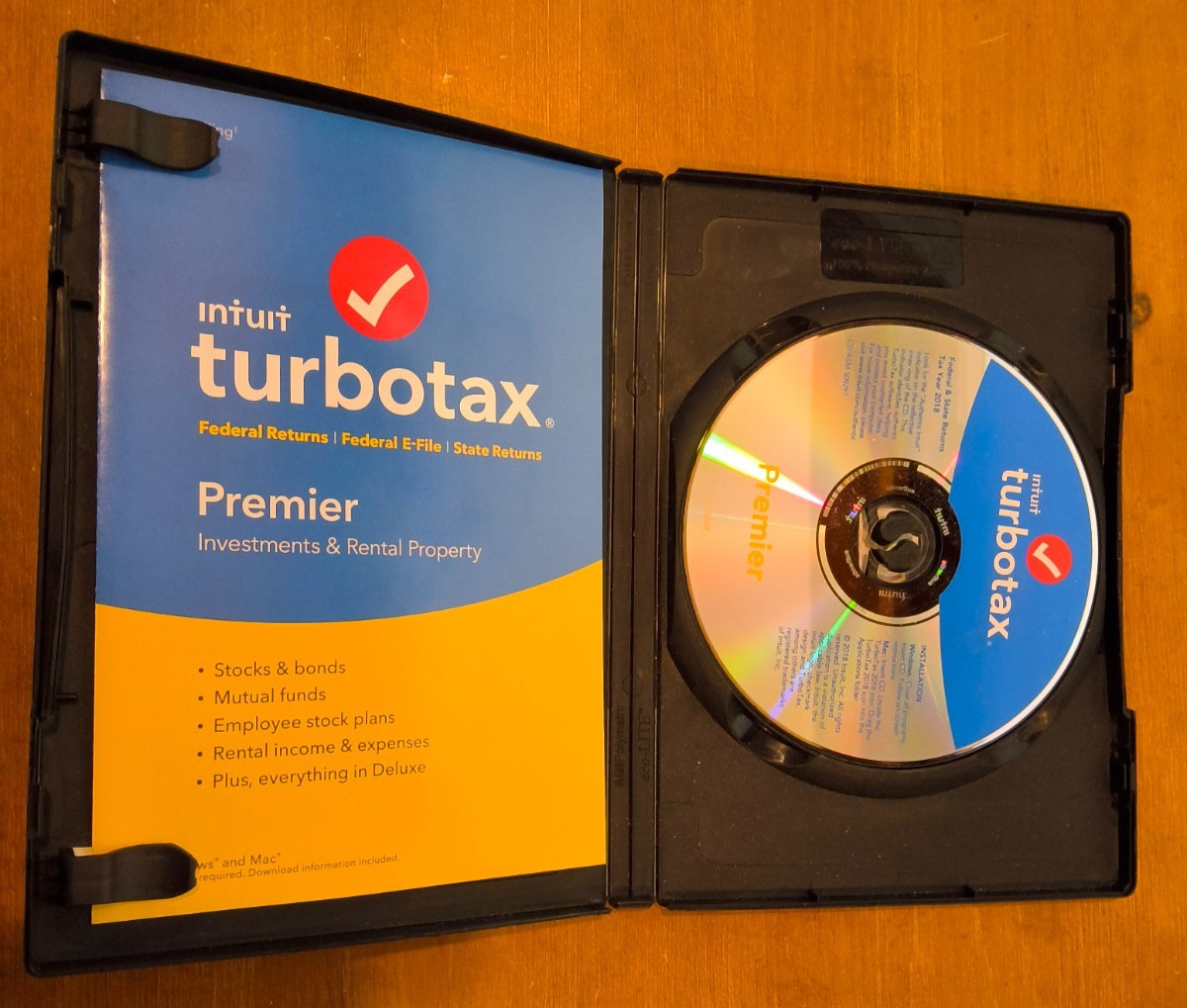 Intuit Turbo Tax 2016 Premier Investment & Rental Property Federal State Returns