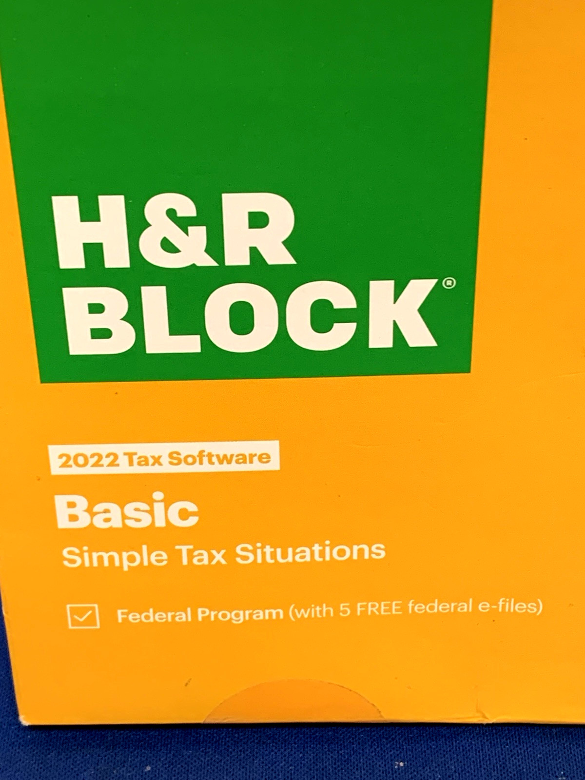 H&R Block Tax Software Basic 2022 [Key Card] New in Sealed retail box