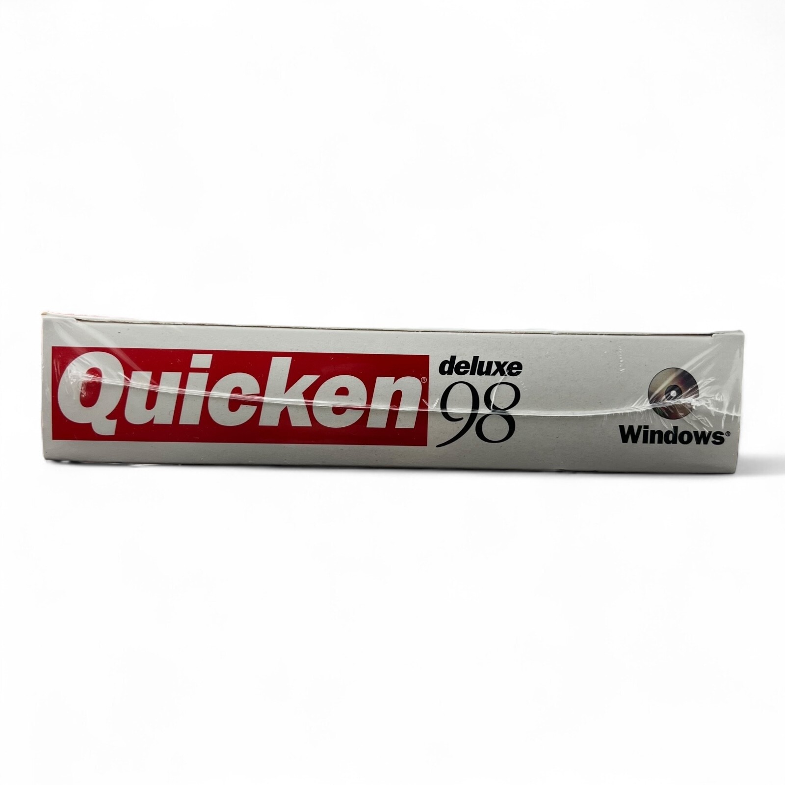 Quicken Deluxe 98 CD Windows Software Intuit Business Finance Vtg 1997 Sealed