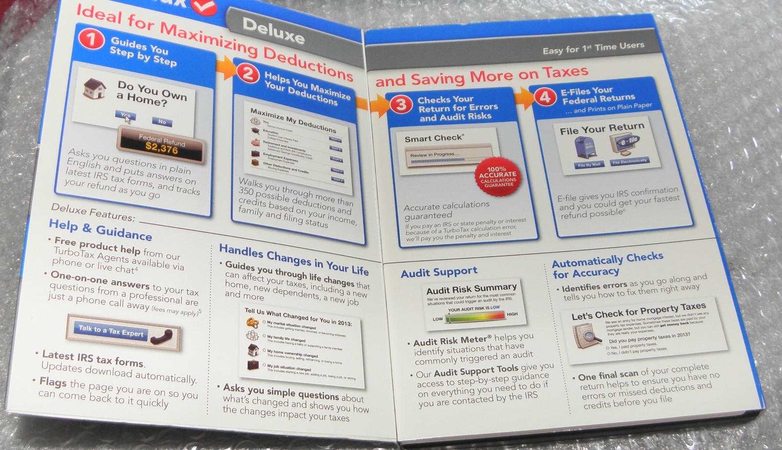 TurboTax 2013 Deluxe Federal Returns, Maximize your Deduction over 350. Quicken