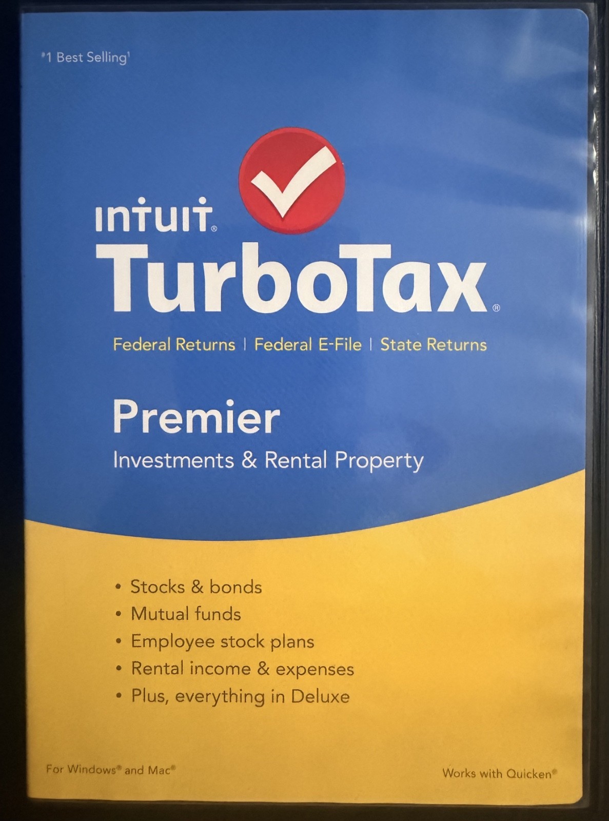 USED TurboTax Premier Federal + State 2015 CD for Windows and Mac