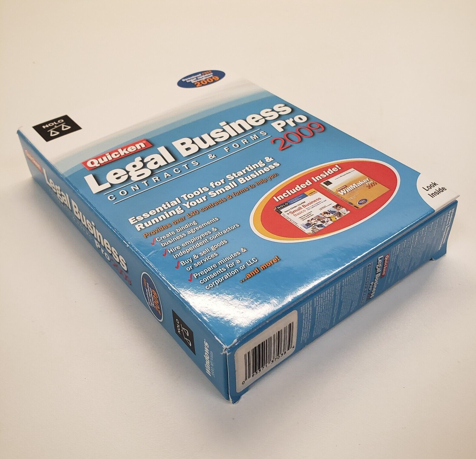 Quicken Legal Business Pro 2009 for Windows 7 CDs plus Companion Book