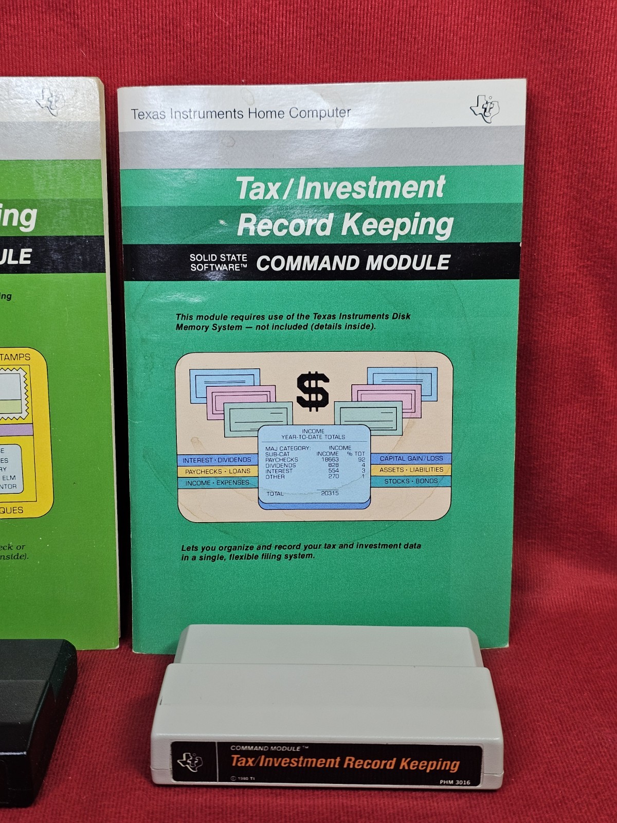 4 Carts Disk Manager Real Estate Investment Tax Record TI Texas Instruments