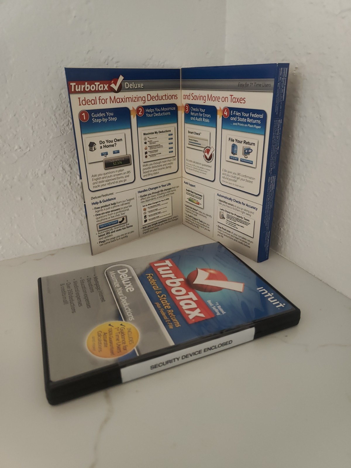 Turbotax 2012 Deluxe Federal and State + Federal E-file – New