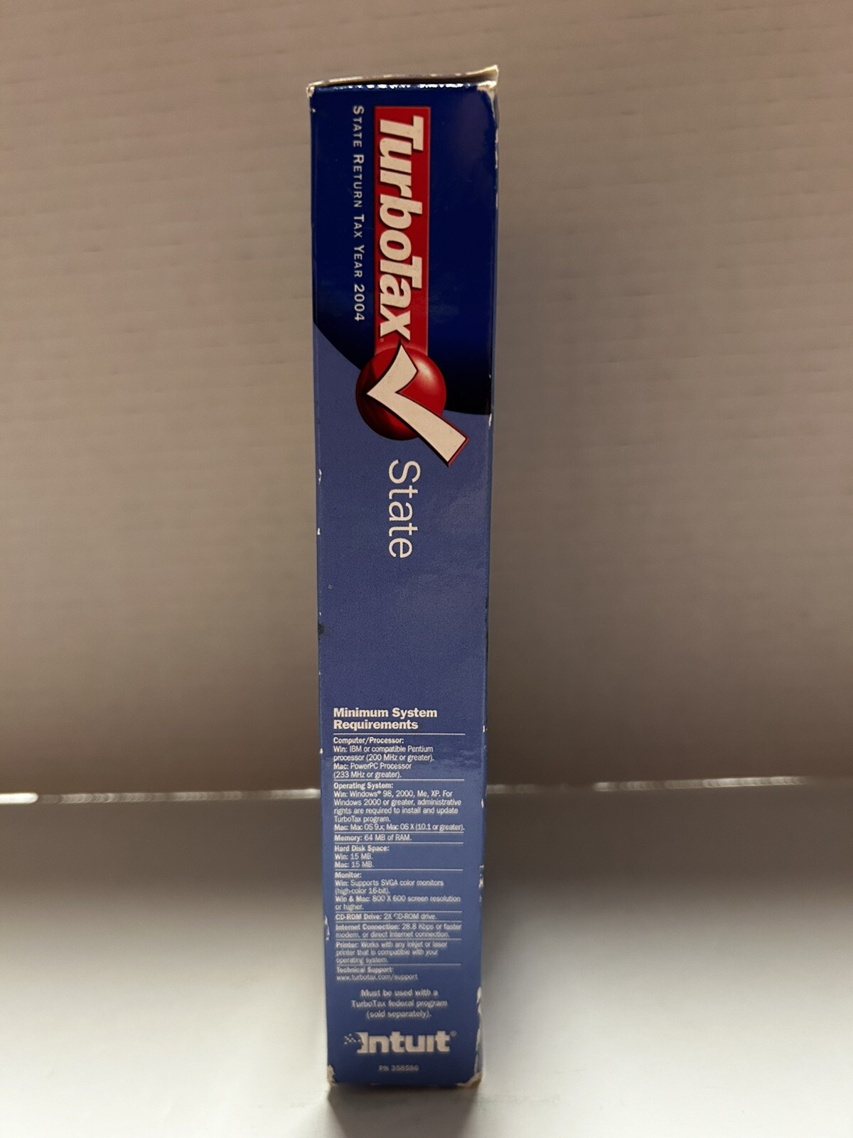 2004 Intuit TurboTax State Tax Returns For Windows And Mac PN 358586 SKU 6896549