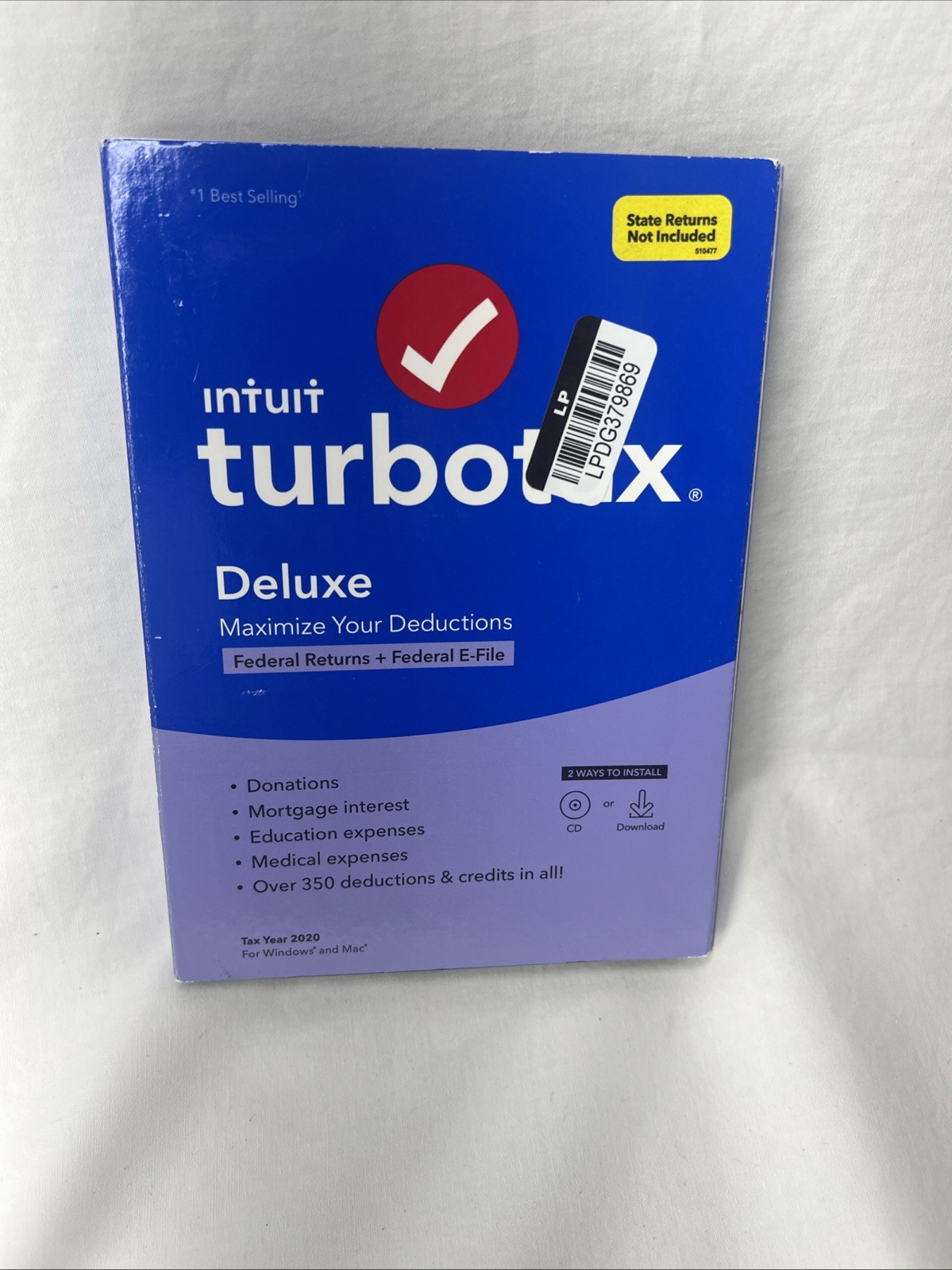 Intuit TurboTax Deluxe Tax Preparation