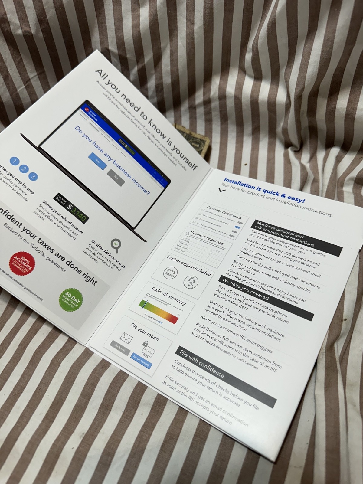 NEW TurboTax Home & Business 2023 Federal + E-file + State for Windows/Mac USA