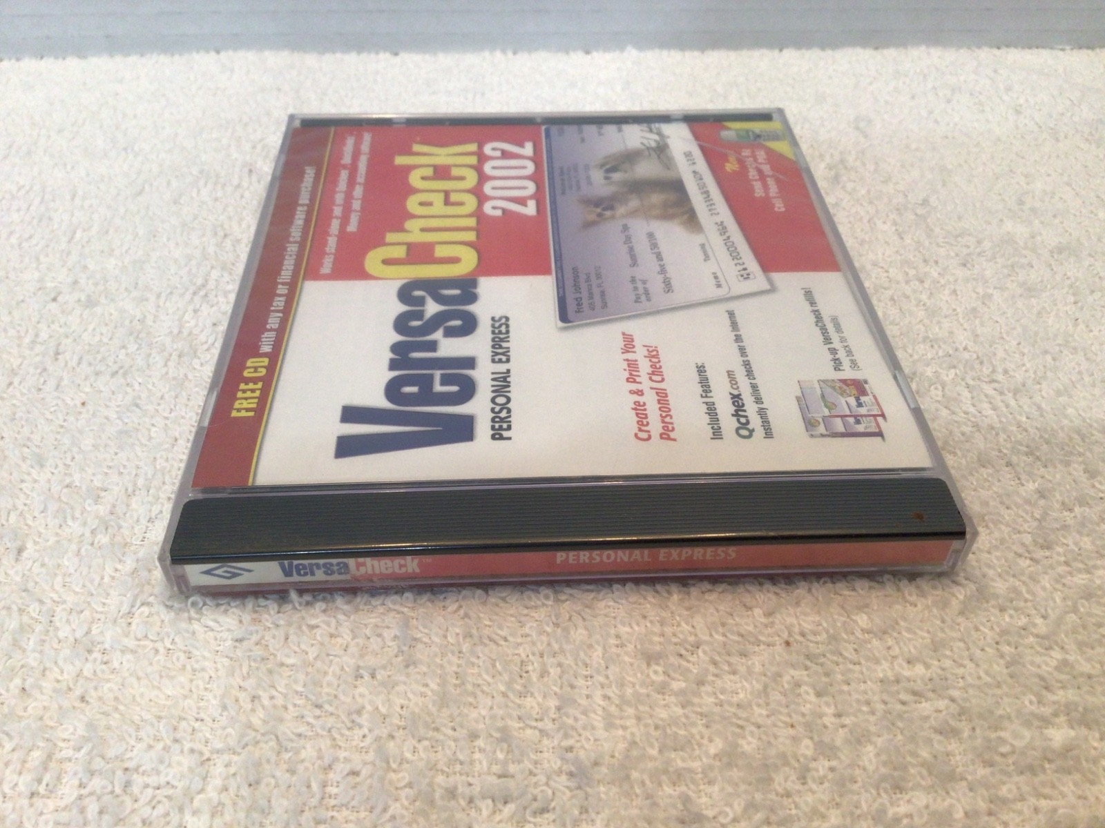VersaCheck Personal Express 2002 PC CD ROM NOS SEALED READ