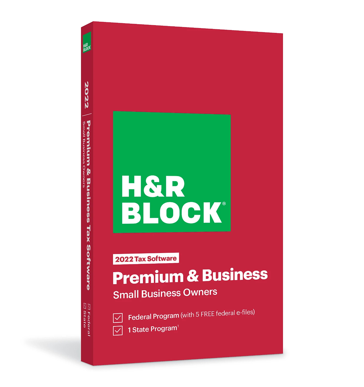 New 2022 H&R Block Tax Software Premium & Business Edition for Win/PC [Key Card]