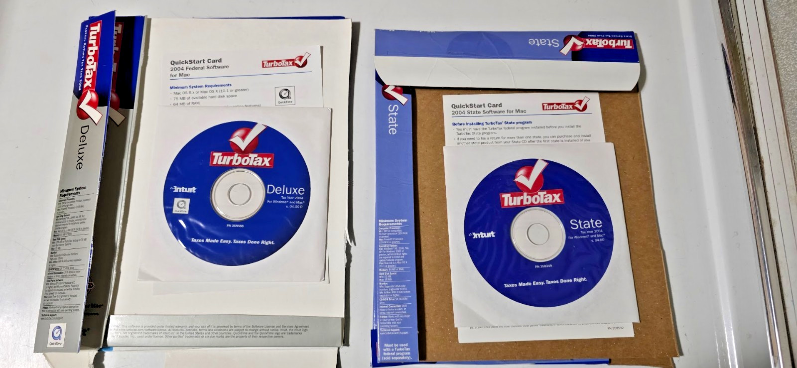 Lot Vintage Quicken TurboTax 1995-2010 (except 1997) Software Programs-15 total