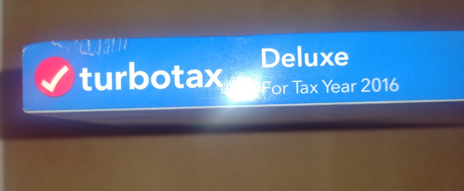 2016 Intuit Turbotax Deluxe Minimize Your Deductions Federal/State Returns