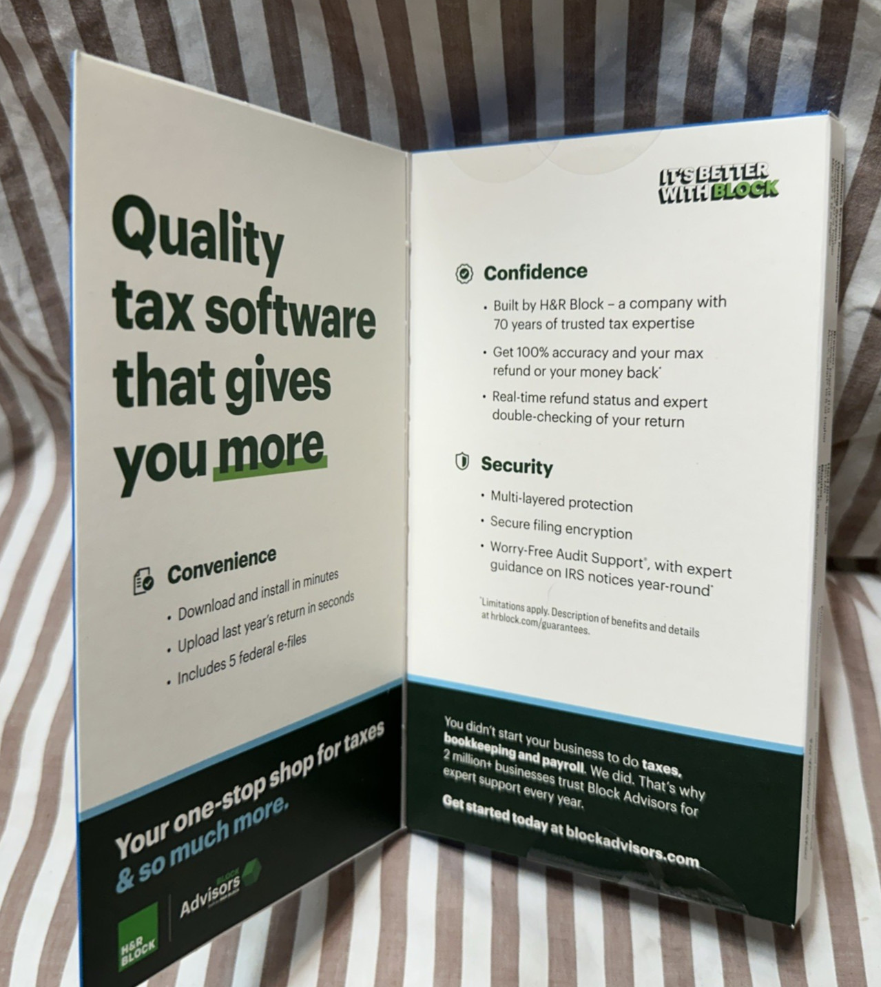 H&R Block Tax Software Premium 2024 PC/Mac Boxed Key Card USA like Turbotax HR