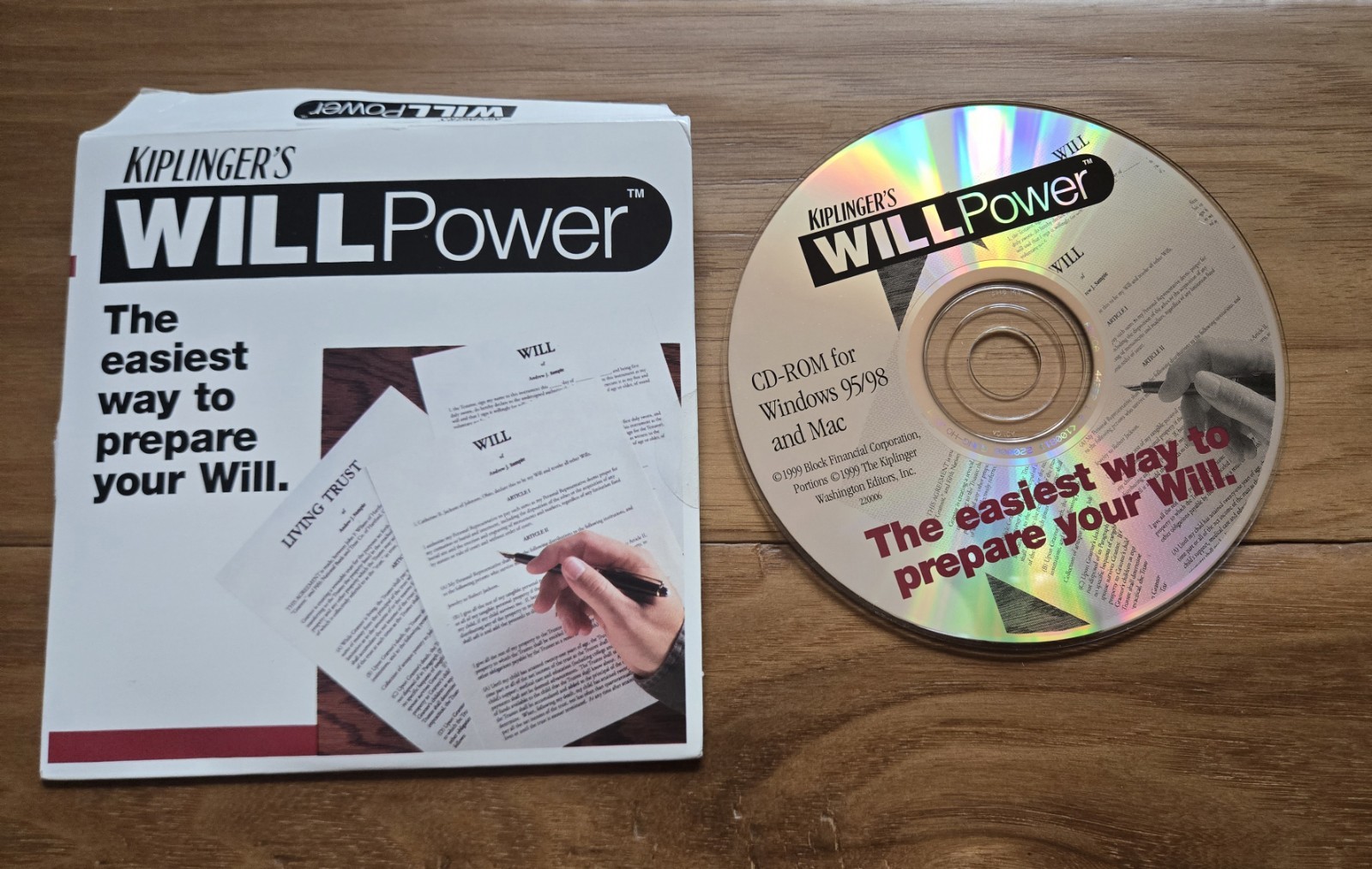 KIPLINGER’S WILLPower – Windows 95/98 & Mac