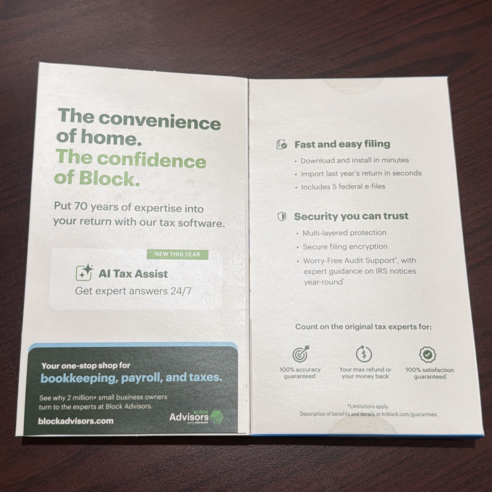 NEW 2025 H&R Block Tax Software Premium for Apple/Mac [Key Card]