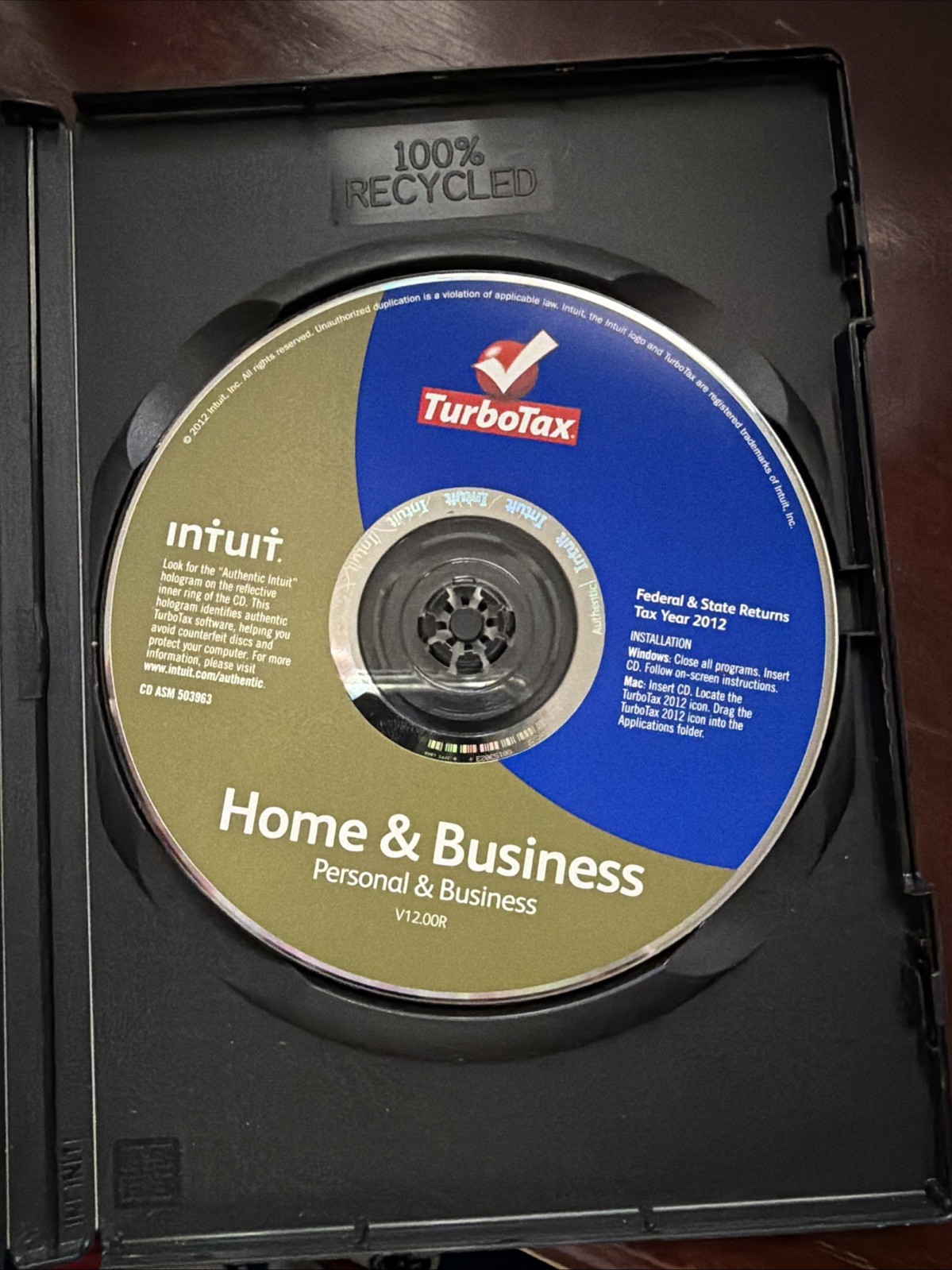 2012 TurboTax Home & Business Federal State for Windows and Mac