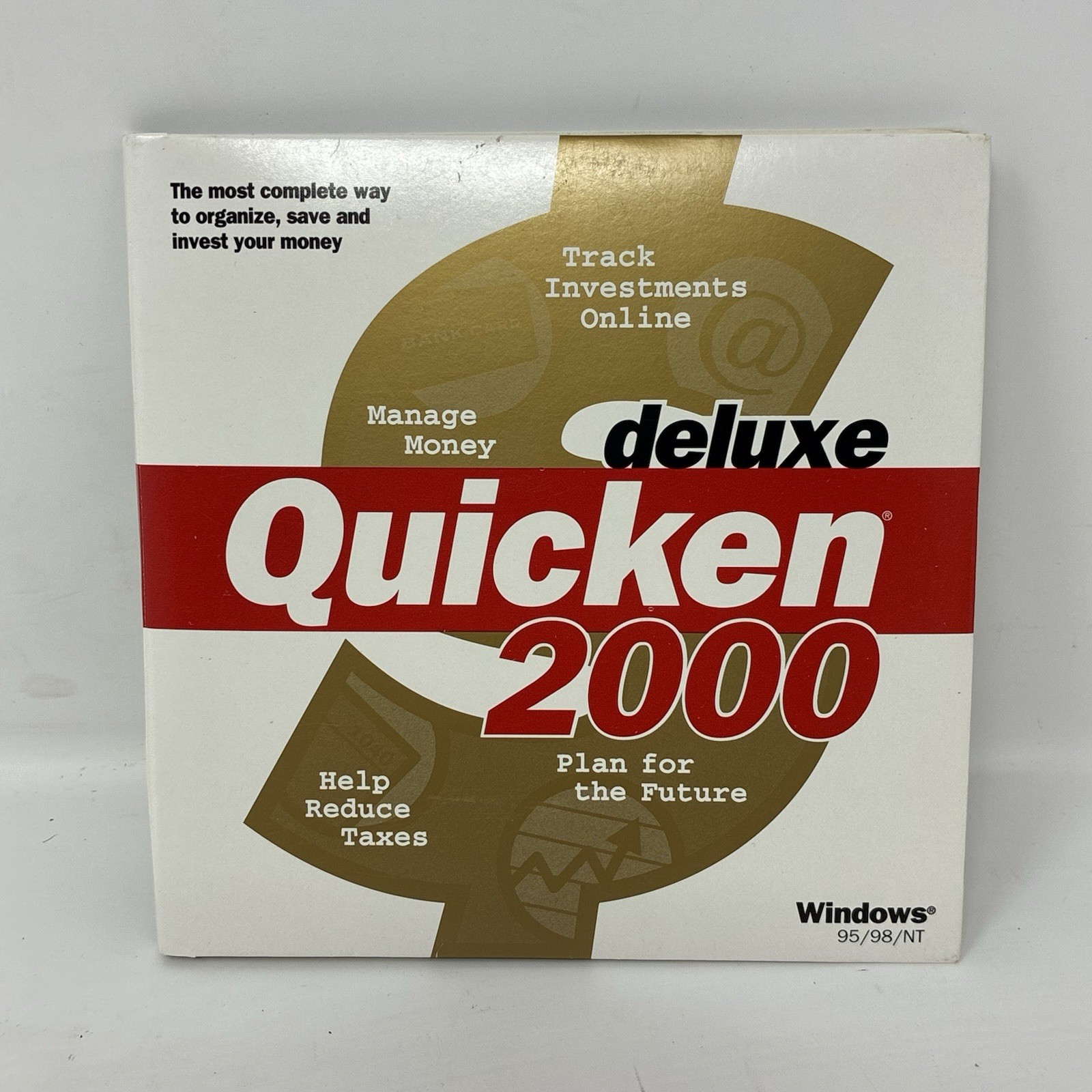 Deluxe Quicken 2000 Personal Financial Software Win 95 98 NT 4 Full Retail Box
