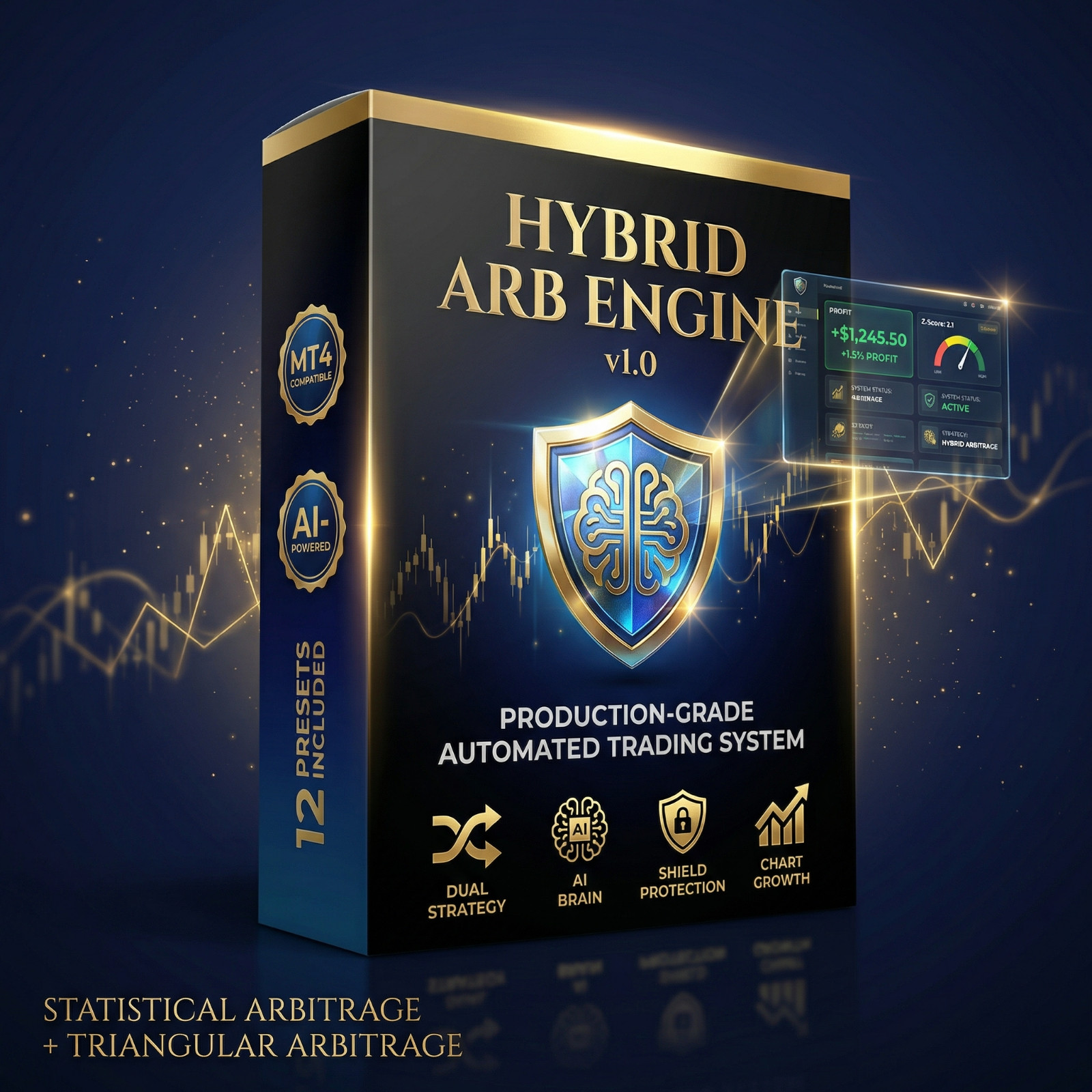 AI Hybrid Arbitrage EA – MT4