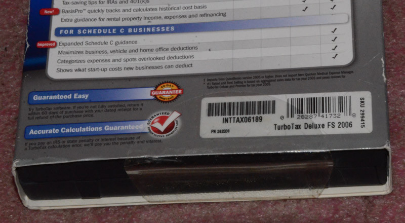 TurboTax Deluxe 2006.