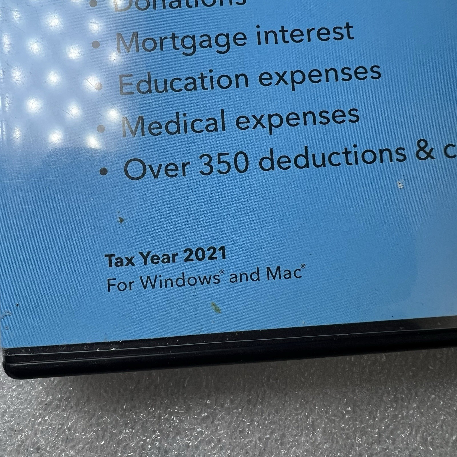 NEW TurboTax Deluxe State & Federal 2021 Tax Software Physical Disc Windows Mac
