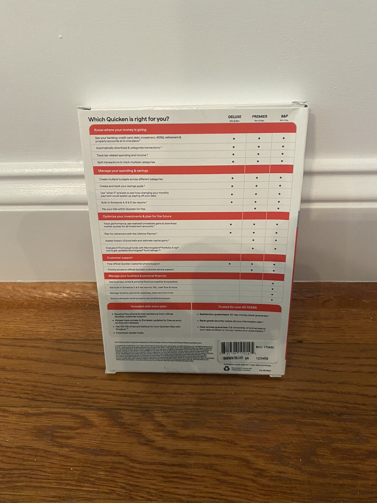 Quicken Classic Deluxe Personal Finance 1-Year Subscription (Windows/Mac) New