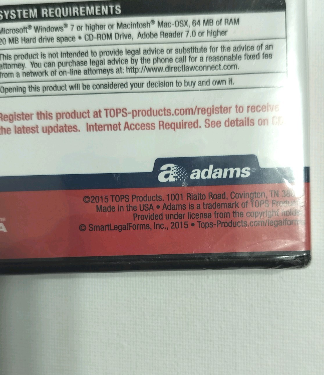 Adams Prepare A Last Will and Testament Software CD