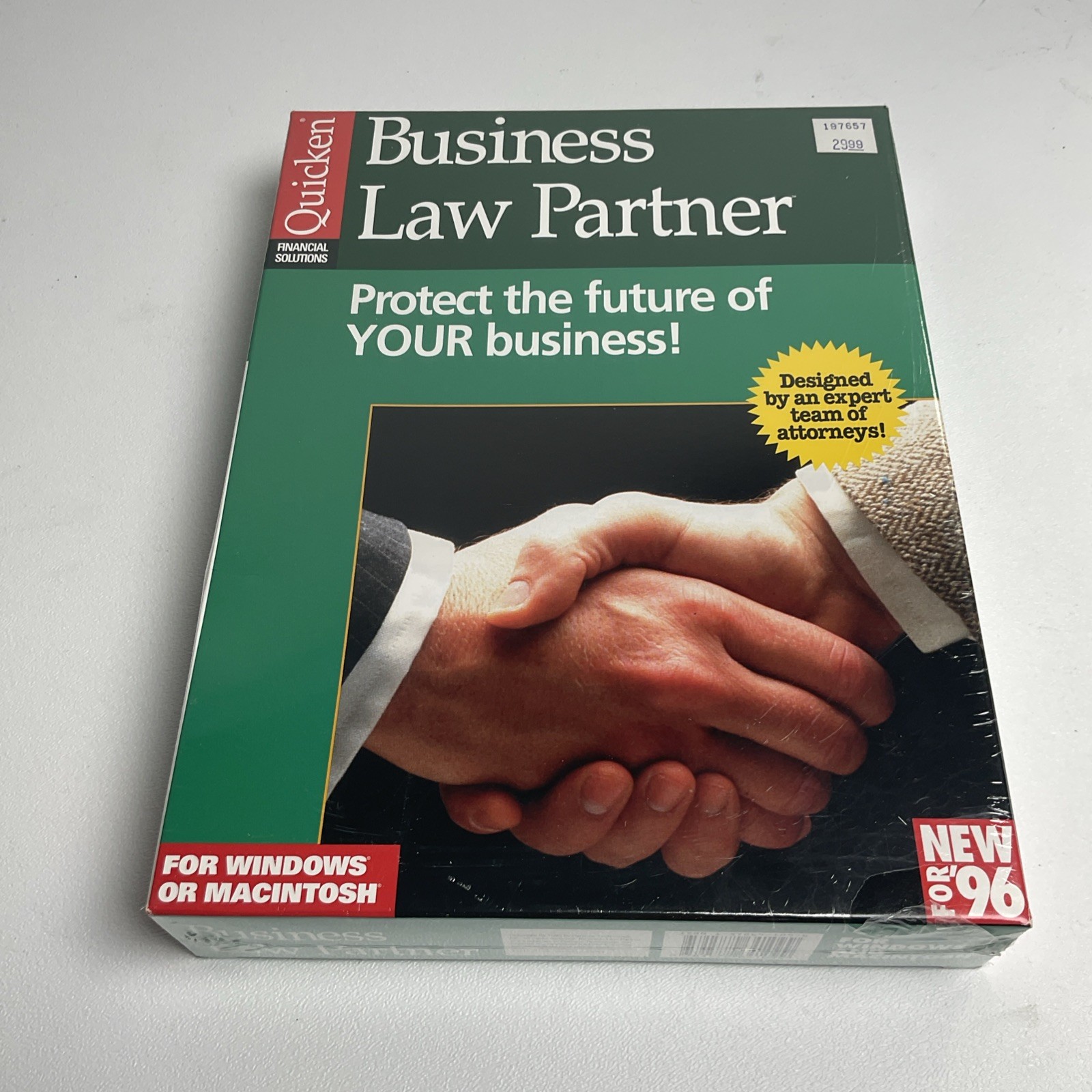Quicken Business Law Partner For Windows Or Mac Brand New ‘96