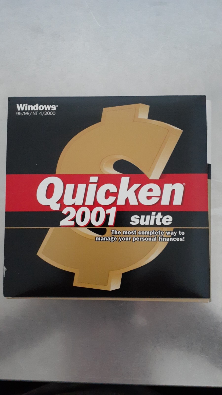 Vintage Quicken 2001 Suite for Windows 95/98/NT 4/2000 with TurboTax Deluxe & Fa