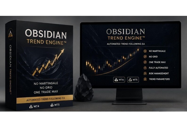 OBSIDIAN TREND Engine™ | No Martingale Forex EA for MT4 | Auto Trend System