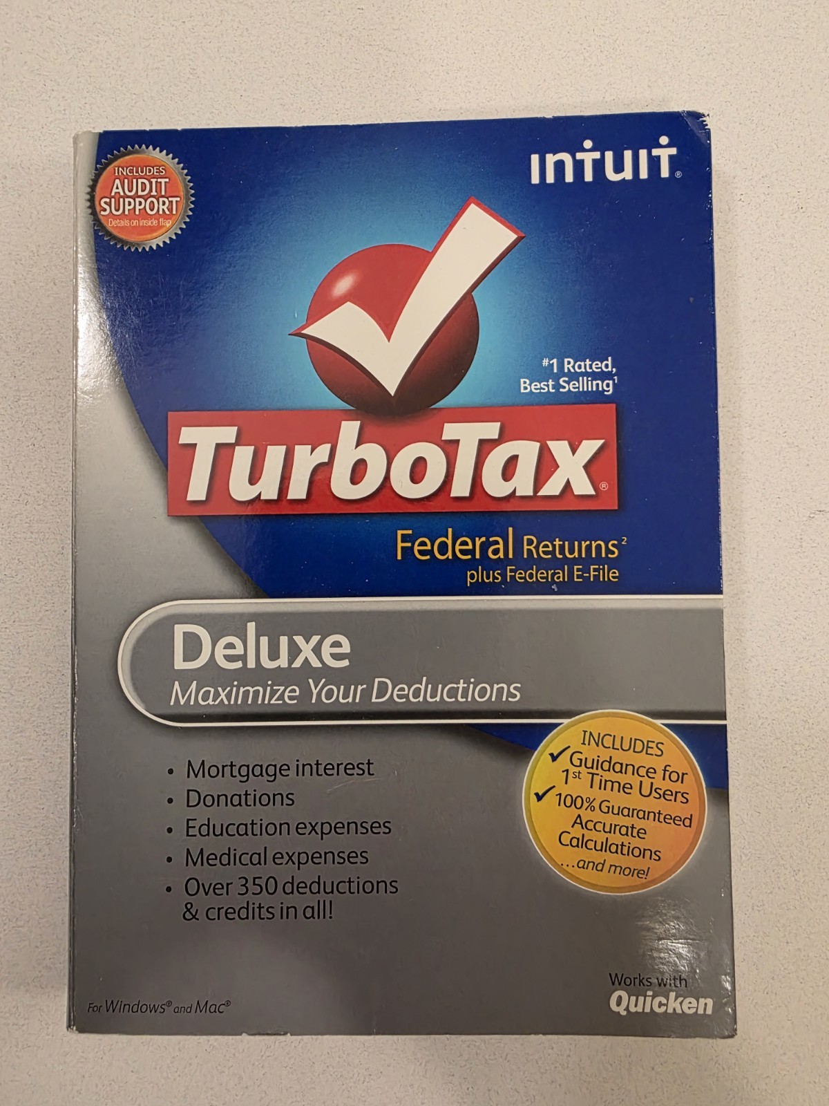 2011 TurboTax Deluxe Federal + Efile-Used