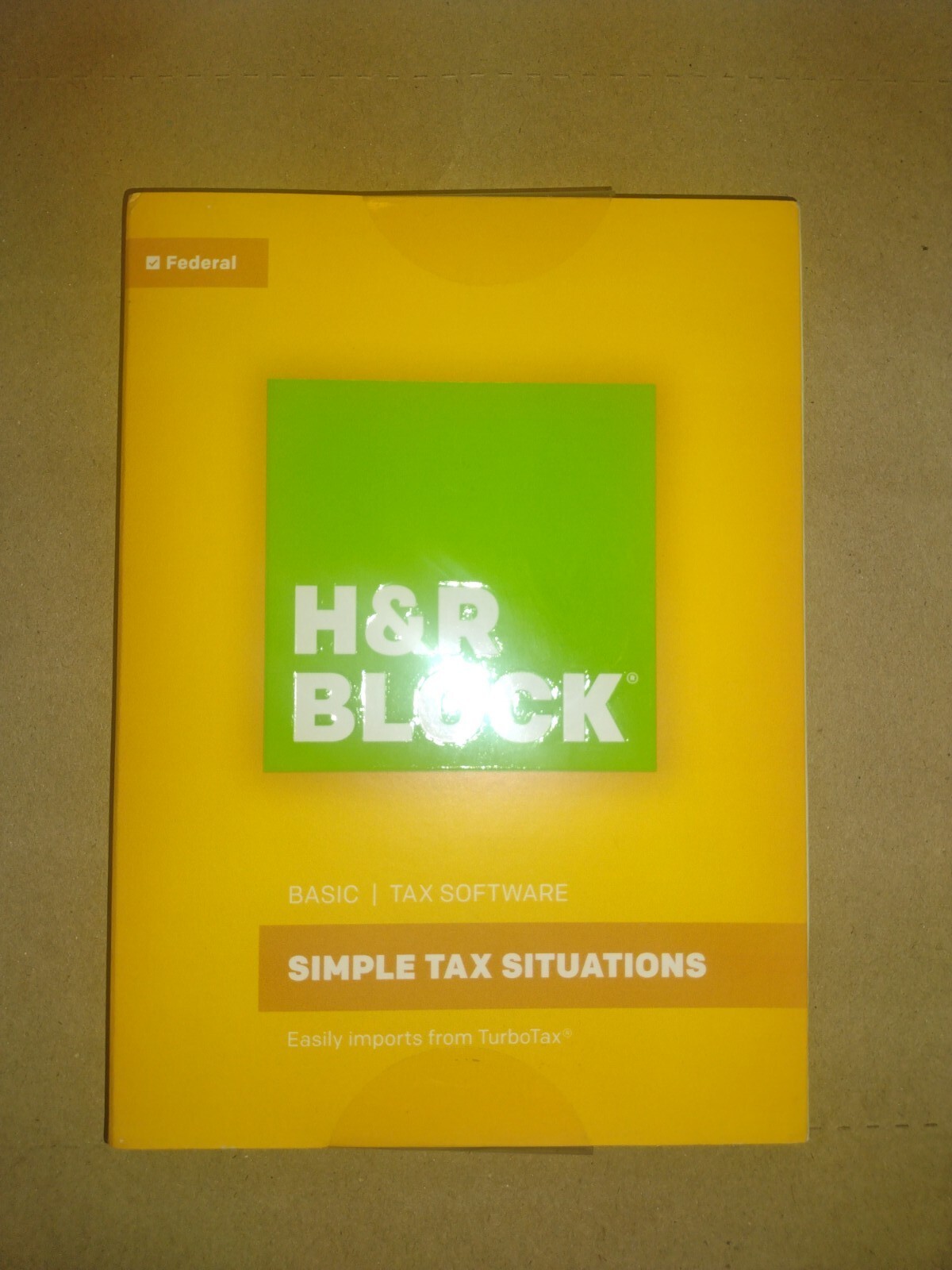 H&R Block 2016 Federal Basic Simple Tax Software (Windows and Mac) New Sealed