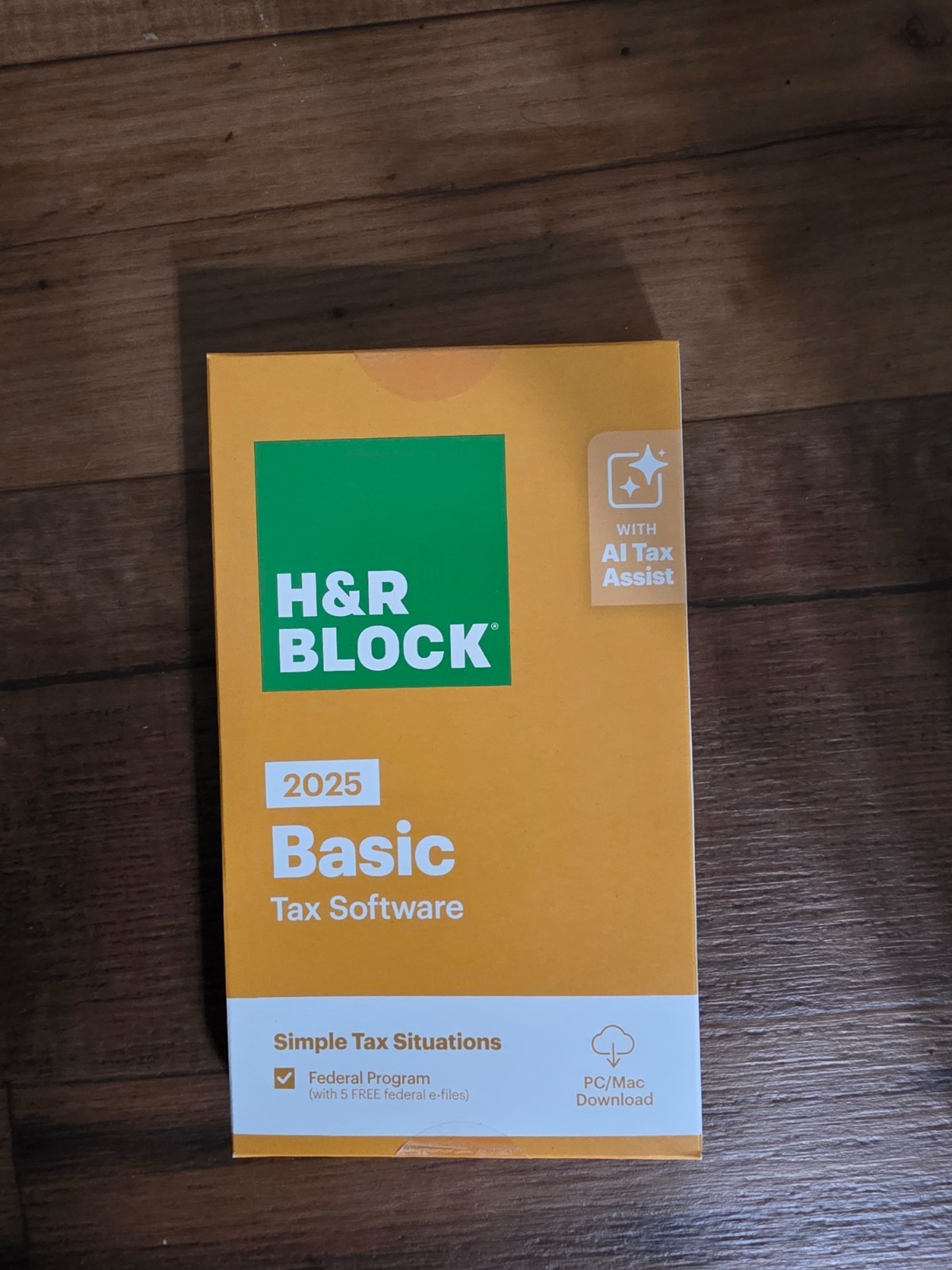 H&R Block Tax Software Basic 2025 PC/Mac NEW