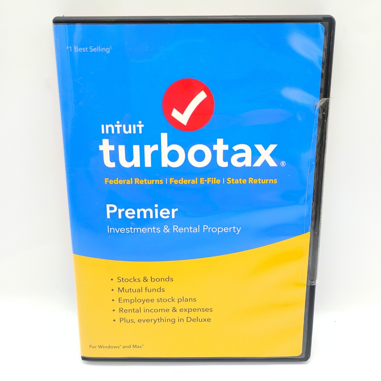 TurboTax Premier 2018 Investments & Rental Property (Windows & Mac) CD SEALED