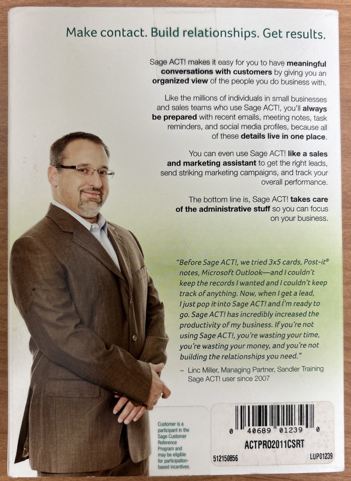 SAGE ACT Pro 2011 Accounting Software #1 Best Selling Customer Manager