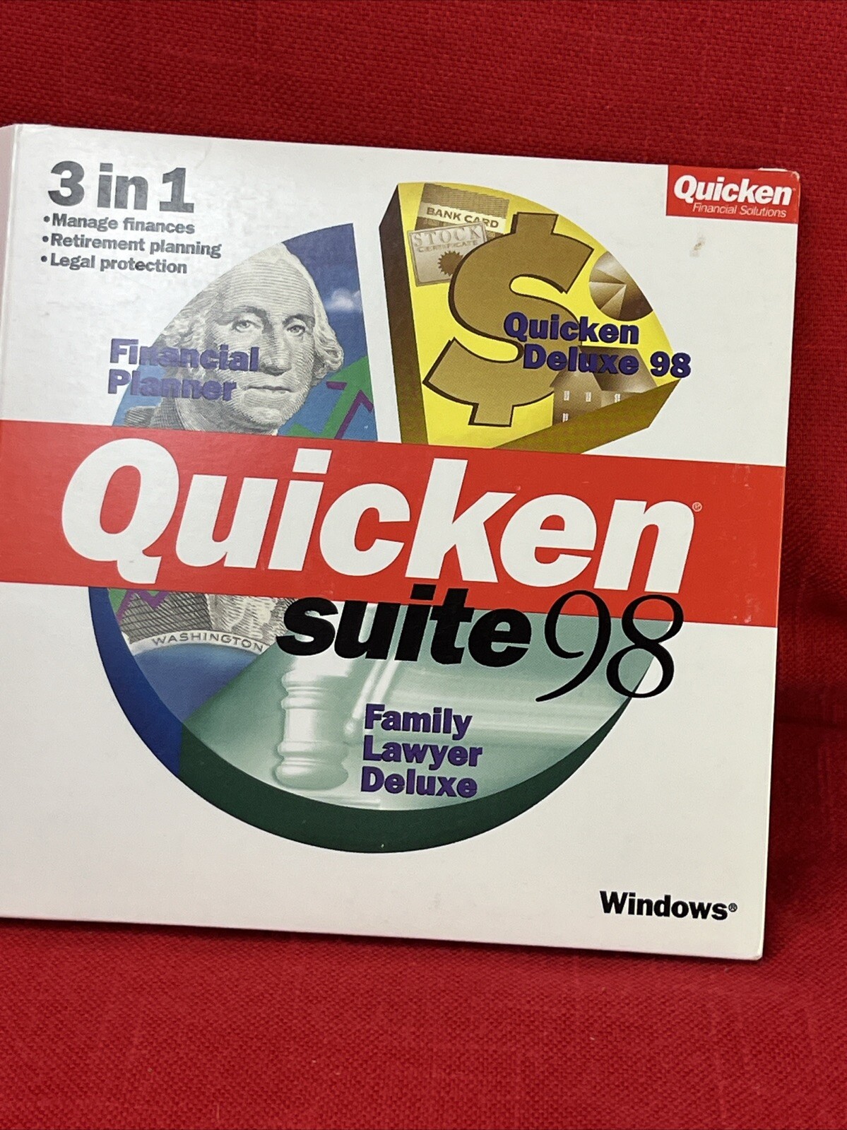 Quicken financial planner Suite 98, Family, Lawyer, Deluxe Windows Software