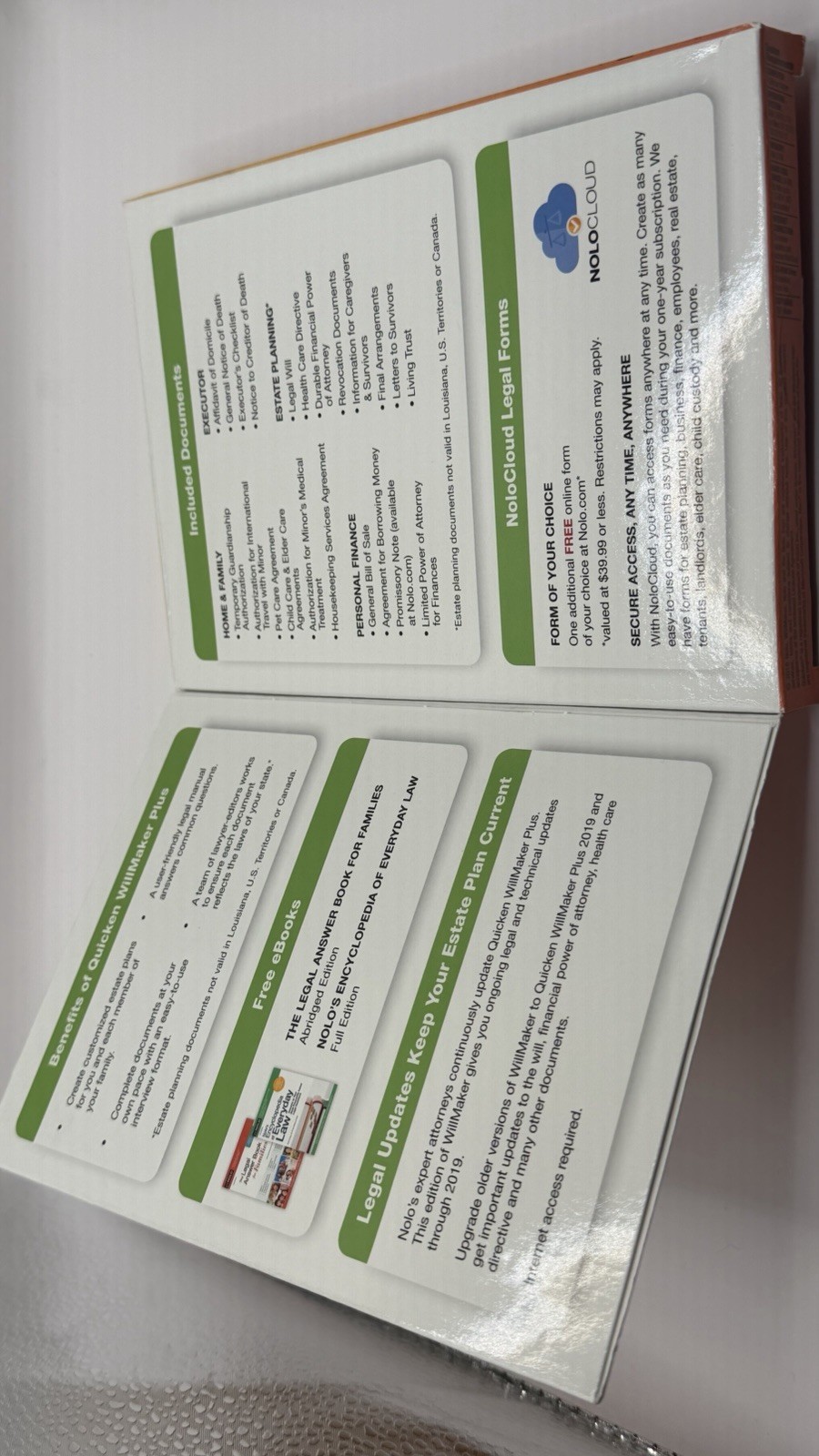 Nolo Quicken WillMaker Plus 2019 Home Legal Software CD Mac/Windows English