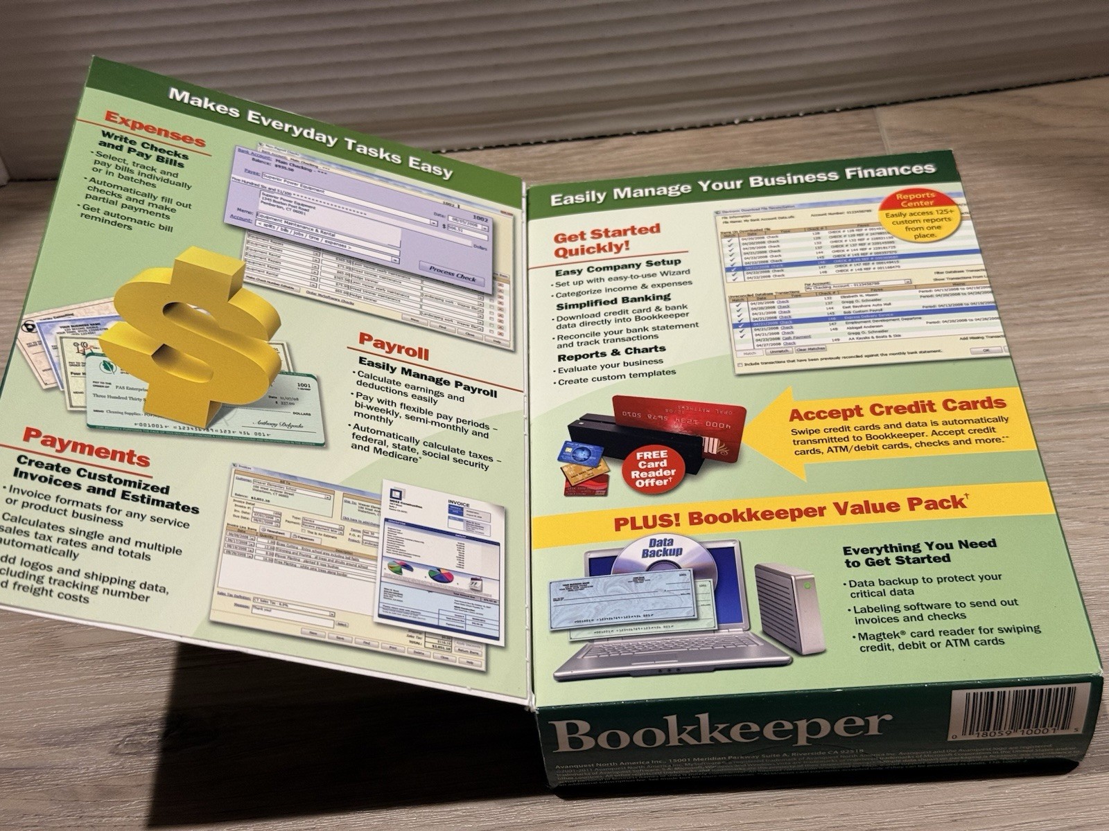MySoftware Bookkeeper Business Finances Manager Accounting Software 2009 Windows