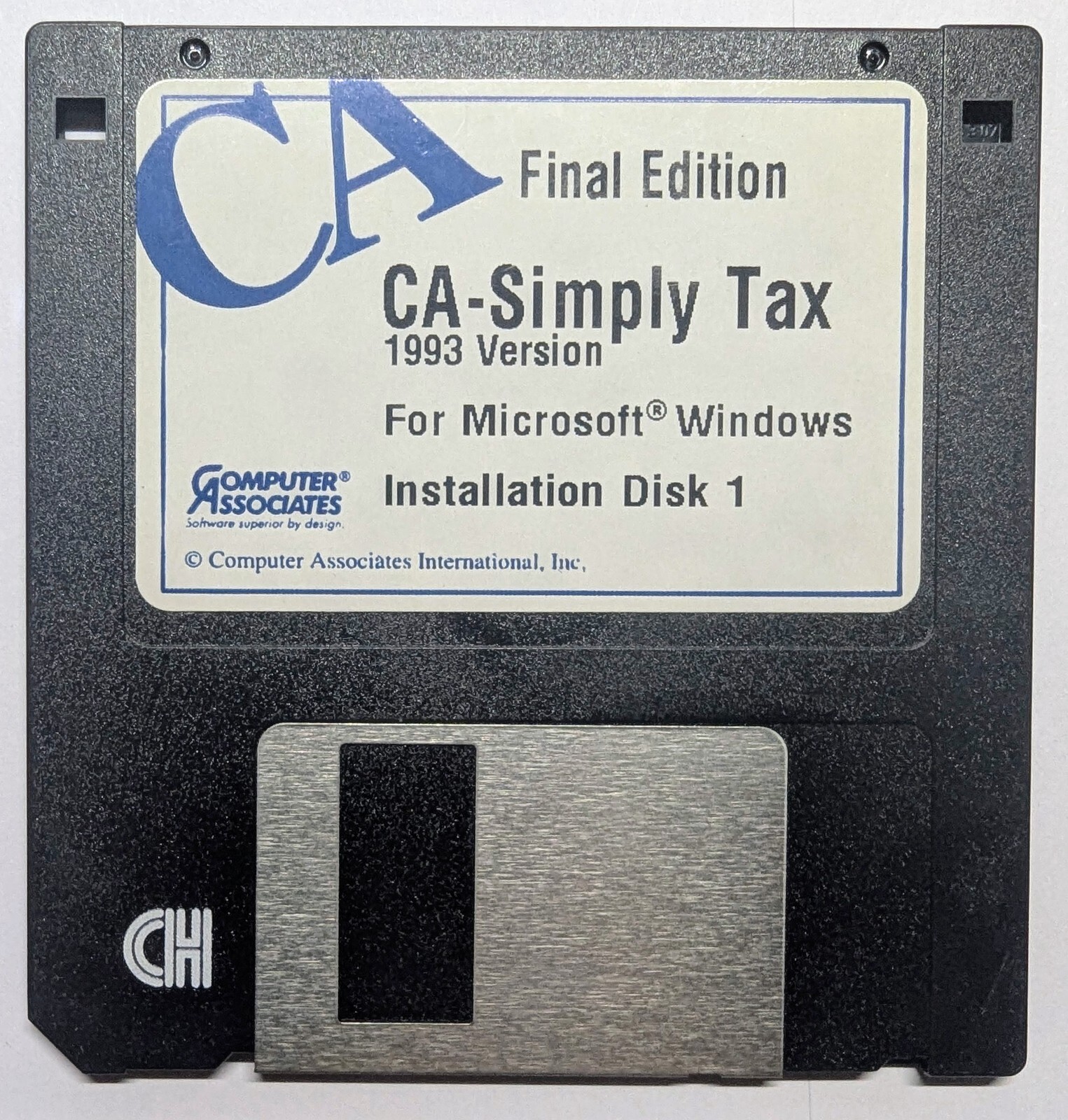 Computer Associates Simply Tax 1993 Early Bird & Final Editions for Windows