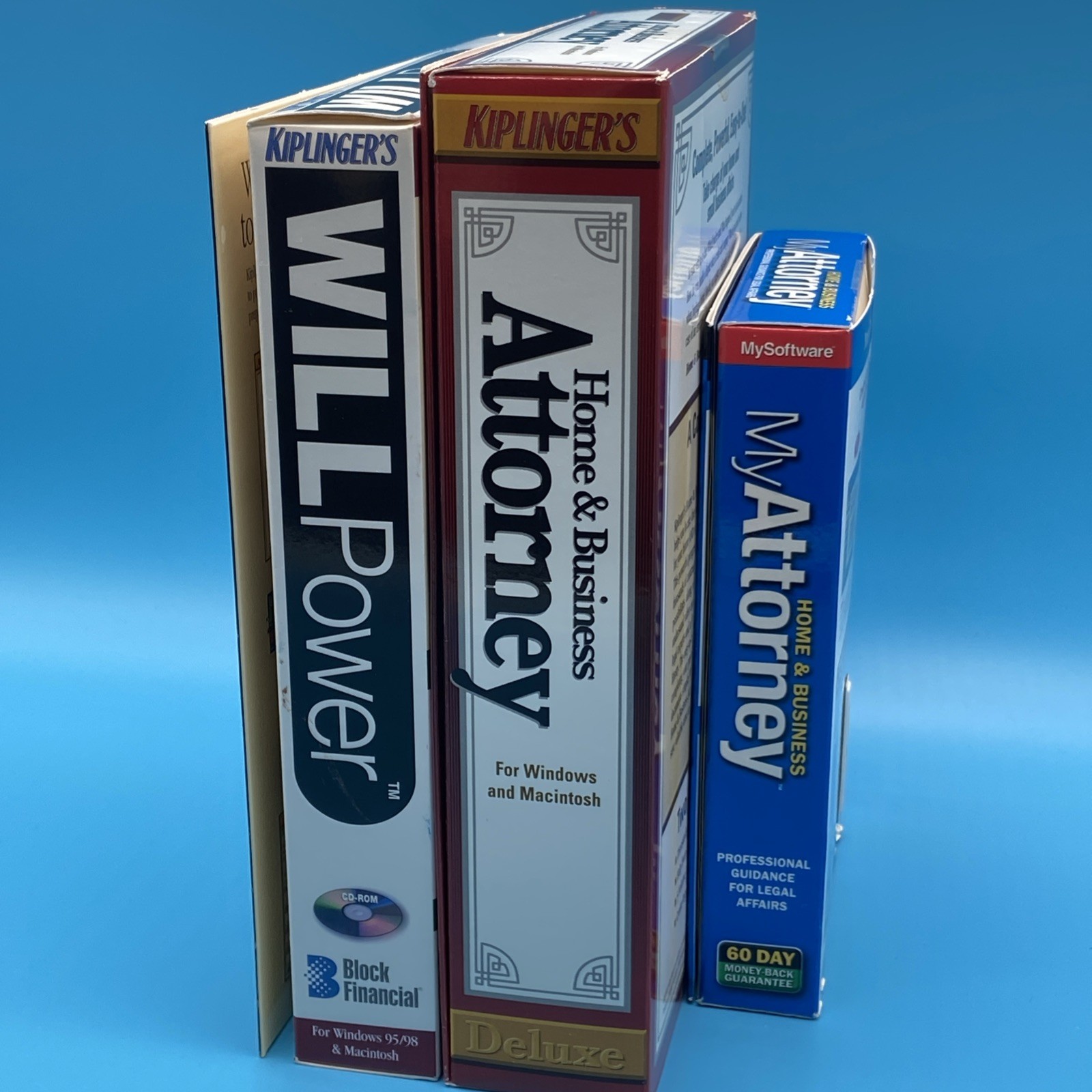 NEW/SEALED Kiplinger’s Home & Business Attorney & WillPower + MyAttorney PC Lot