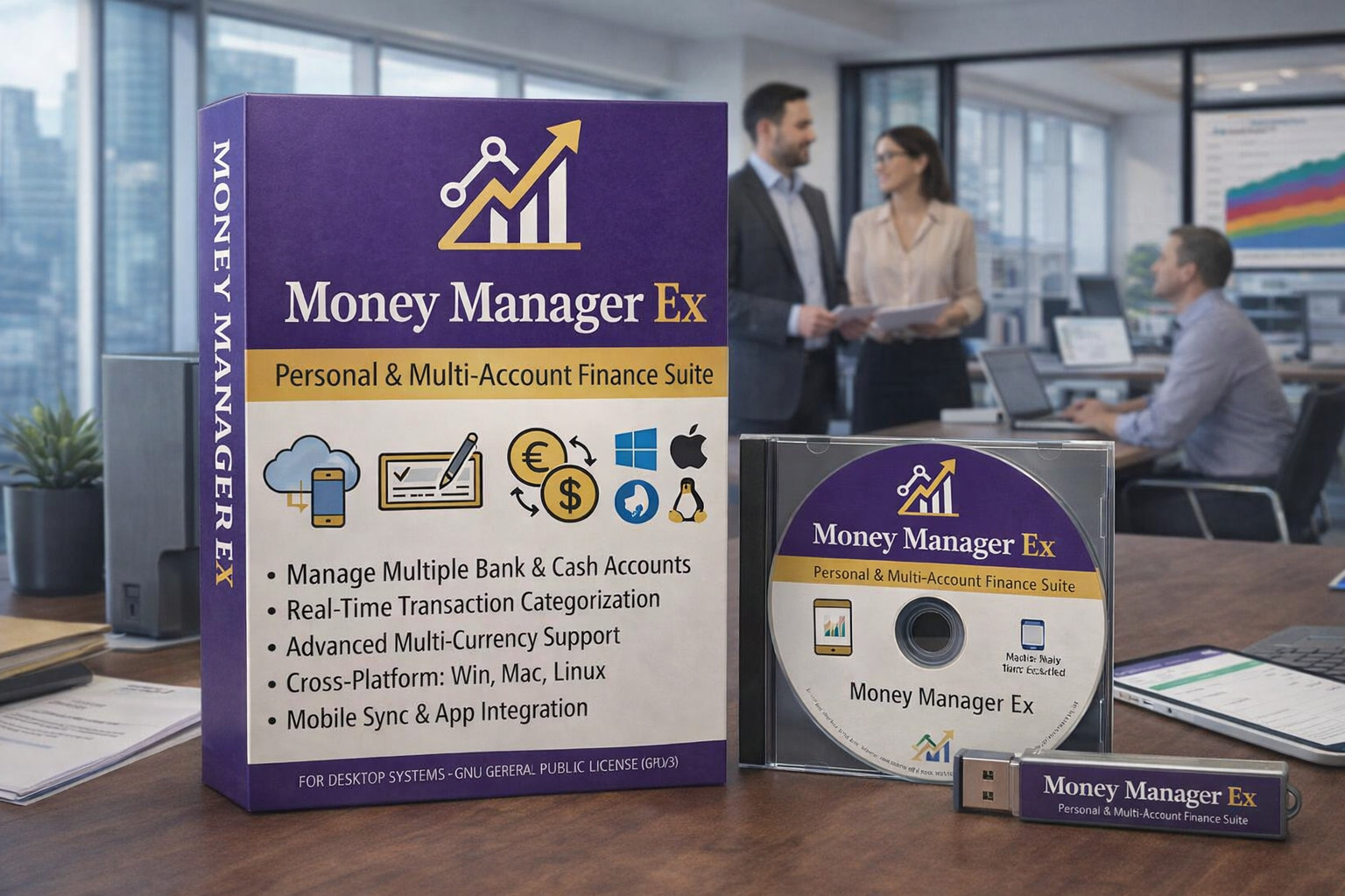 2026 Money Manager EX Budget & Expense Tracking Software CD for Windows