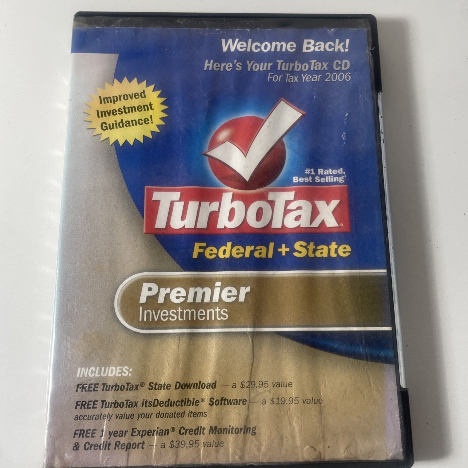 Turbotax 2006 Premier with Fed & State. New in box Sealed!!! (read)