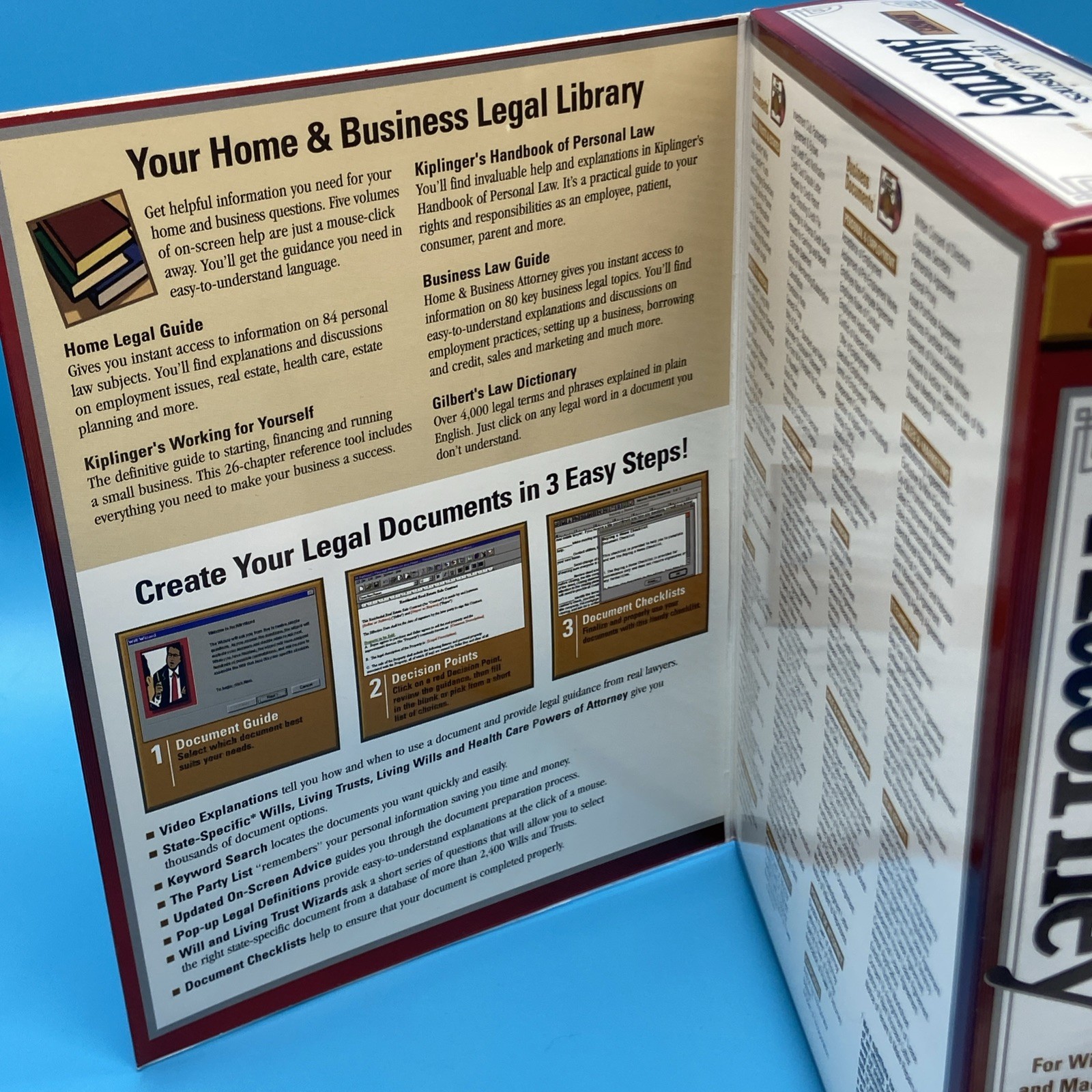 NEW/SEALED Kiplinger’s Home & Business Attorney & WillPower + MyAttorney PC Lot
