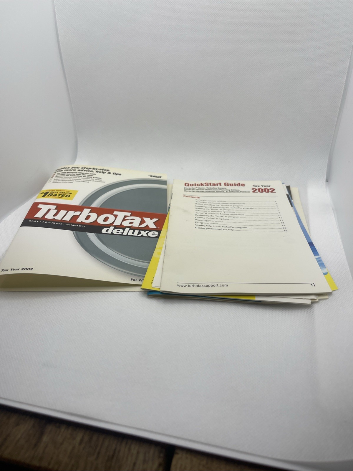 5 Turbo Tax Deluxes 2002, 2006 – 2010 Federal + State includes Federal E-File